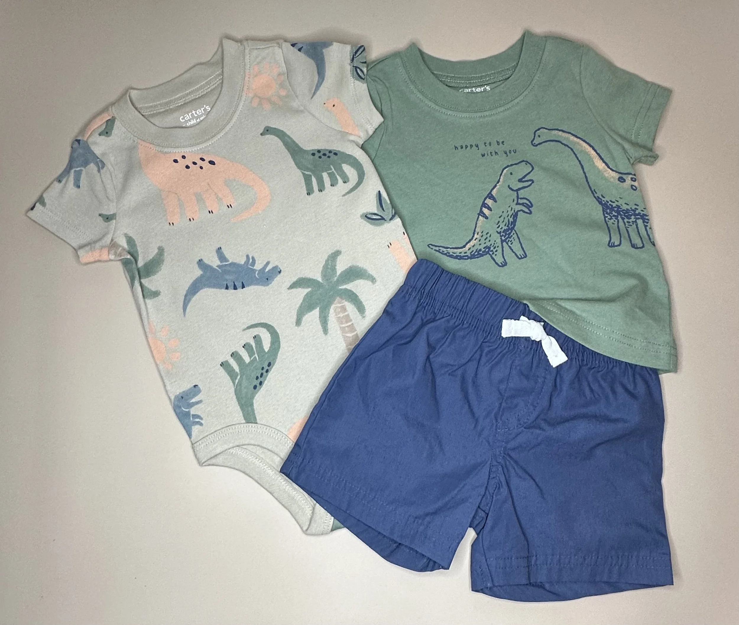 Dinosaur 3-Piece Baby Outfit Set (3-6 mos)