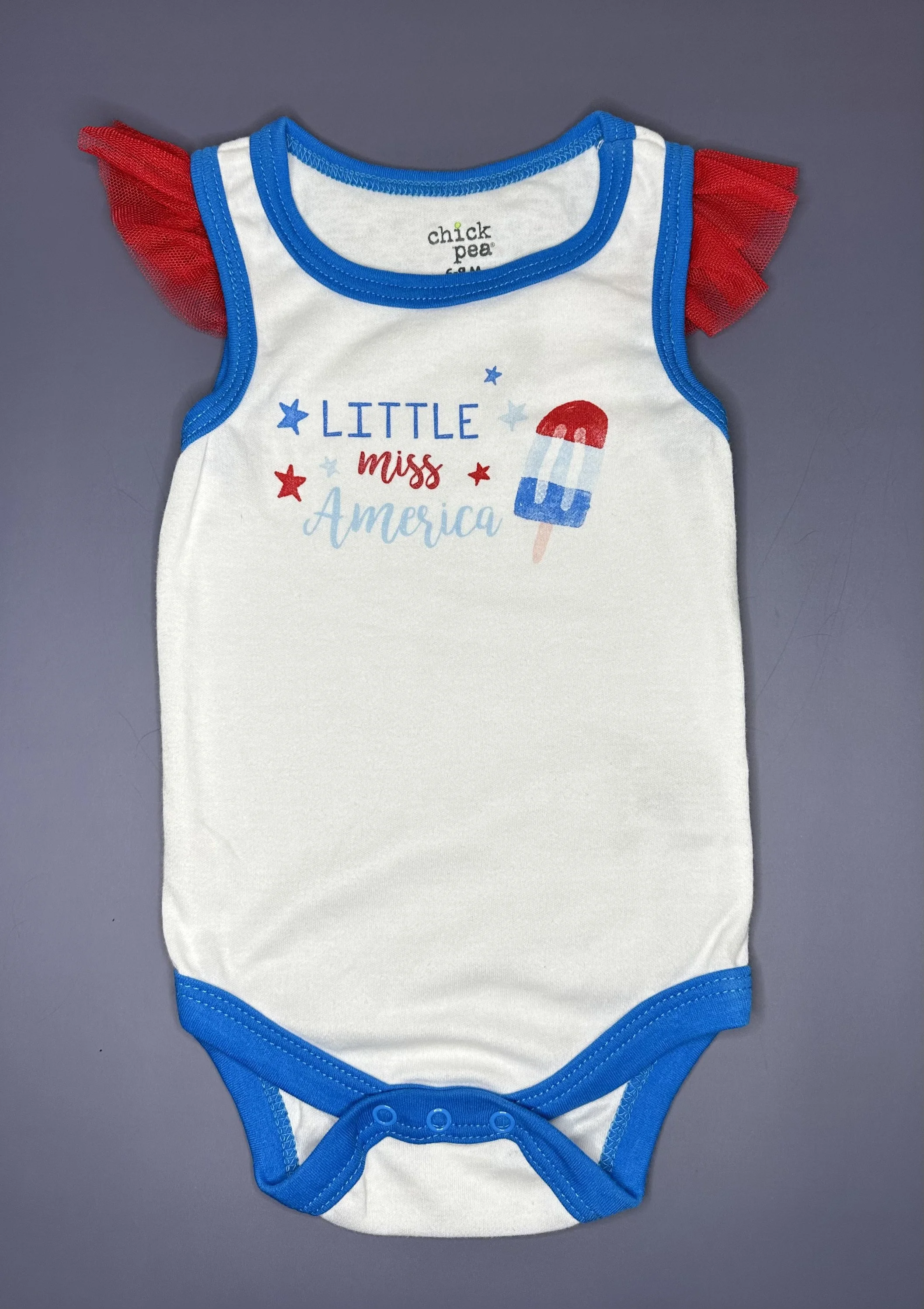 Little Miss America Sleeveless Bodysuit (6-9 mos)
