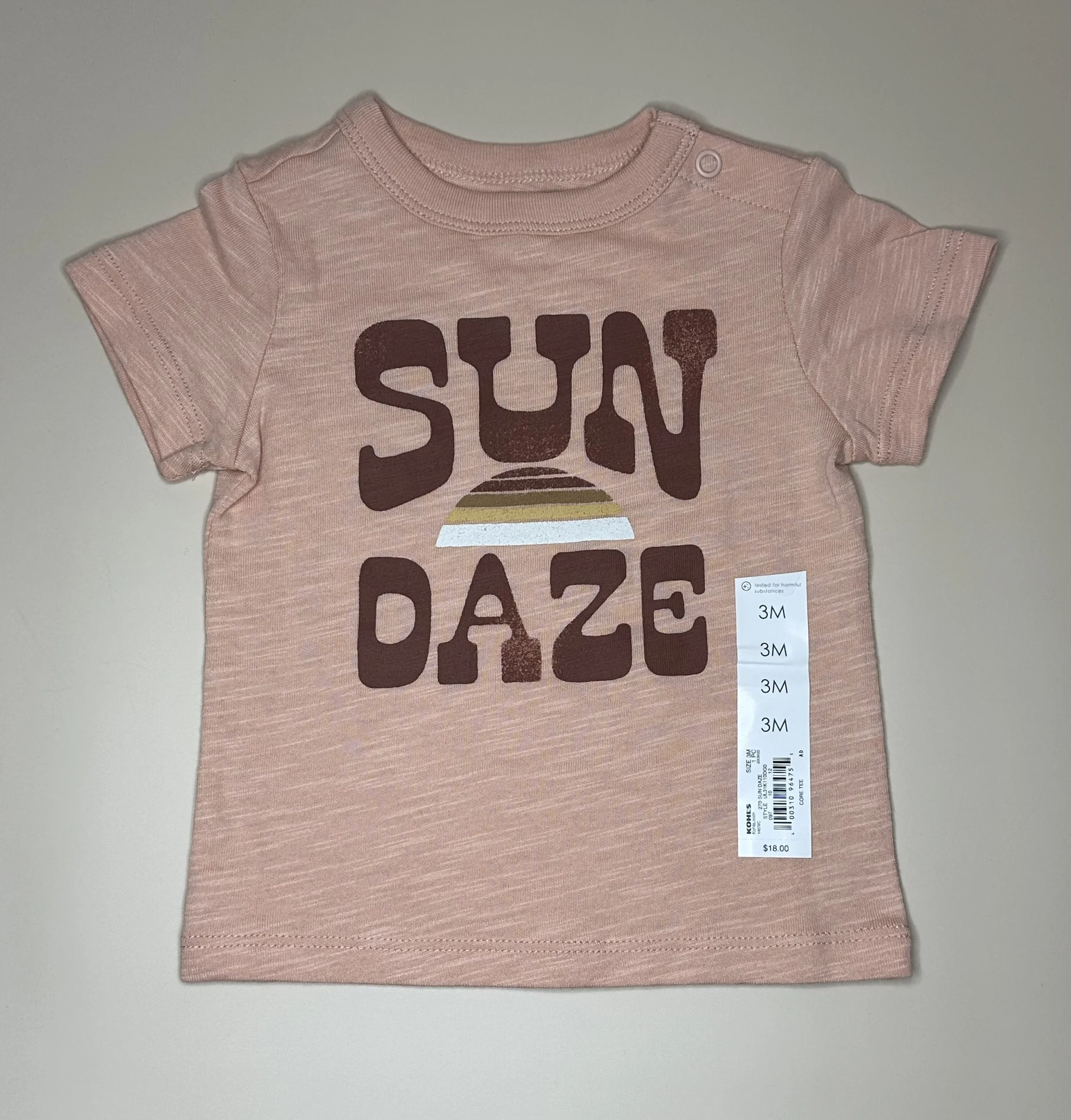 Baby “Sun Daze” Graphic Tee (3 mos)