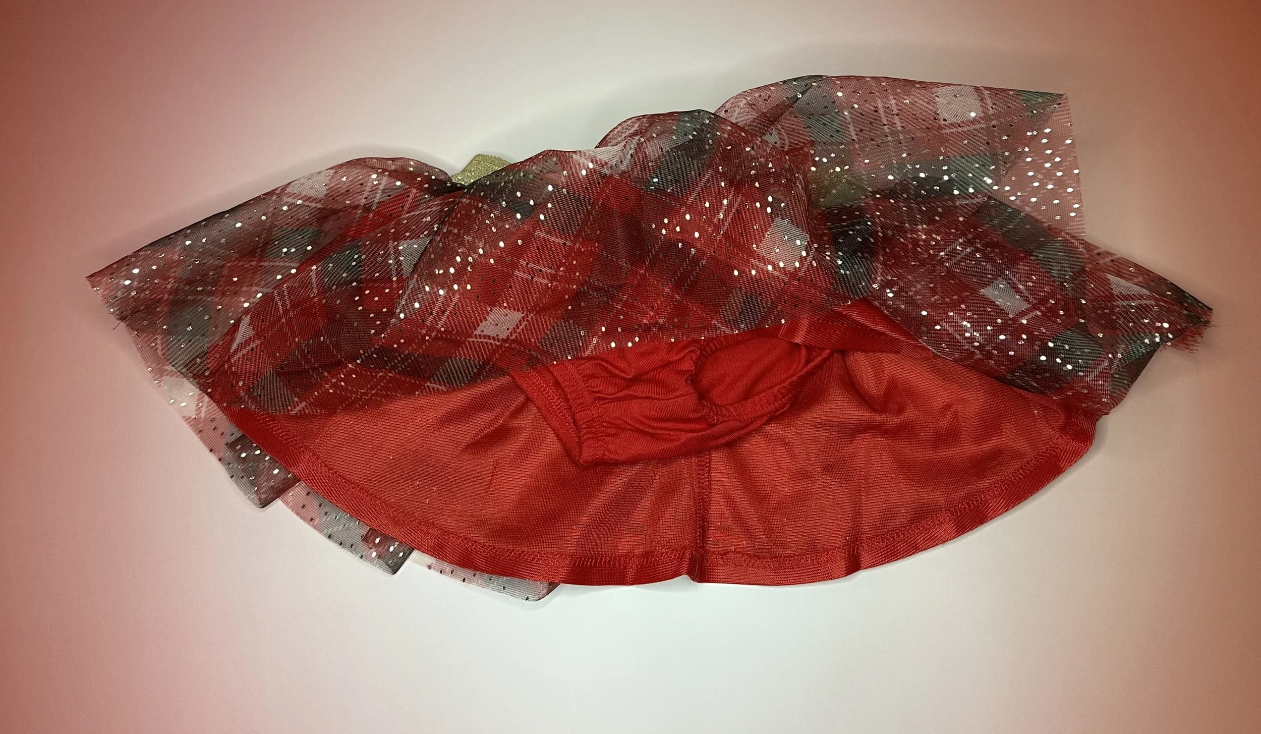 Holiday Plaid Glitter Tulle Skirt - 0-3 Months 2.jpg