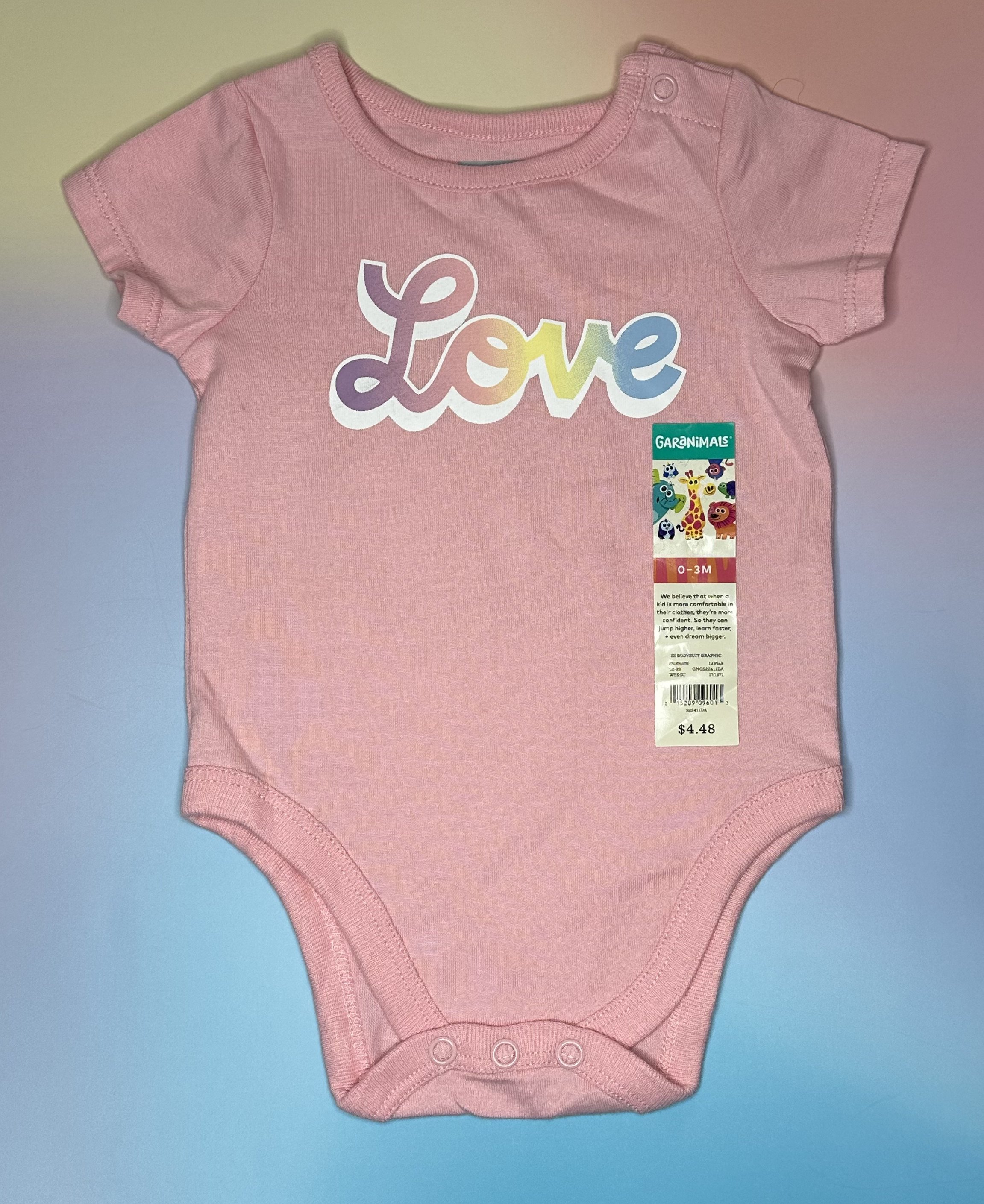 Baby “Love” Graphic Bodysuit (0-3 mos)