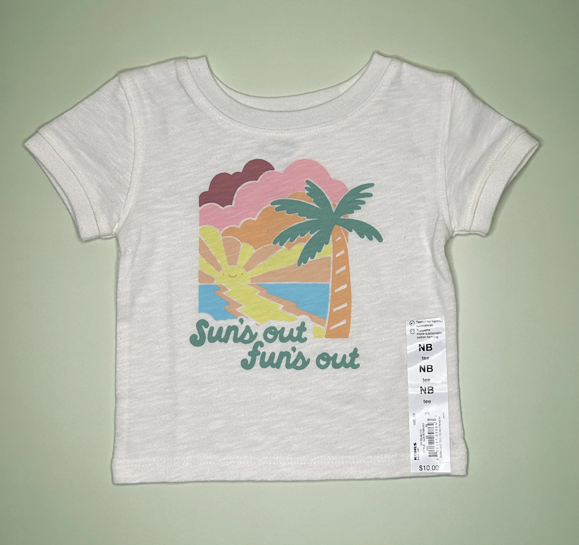 “Sun’s Out Fun’s Out” Baby T-Shirt (NB / 3 mos)