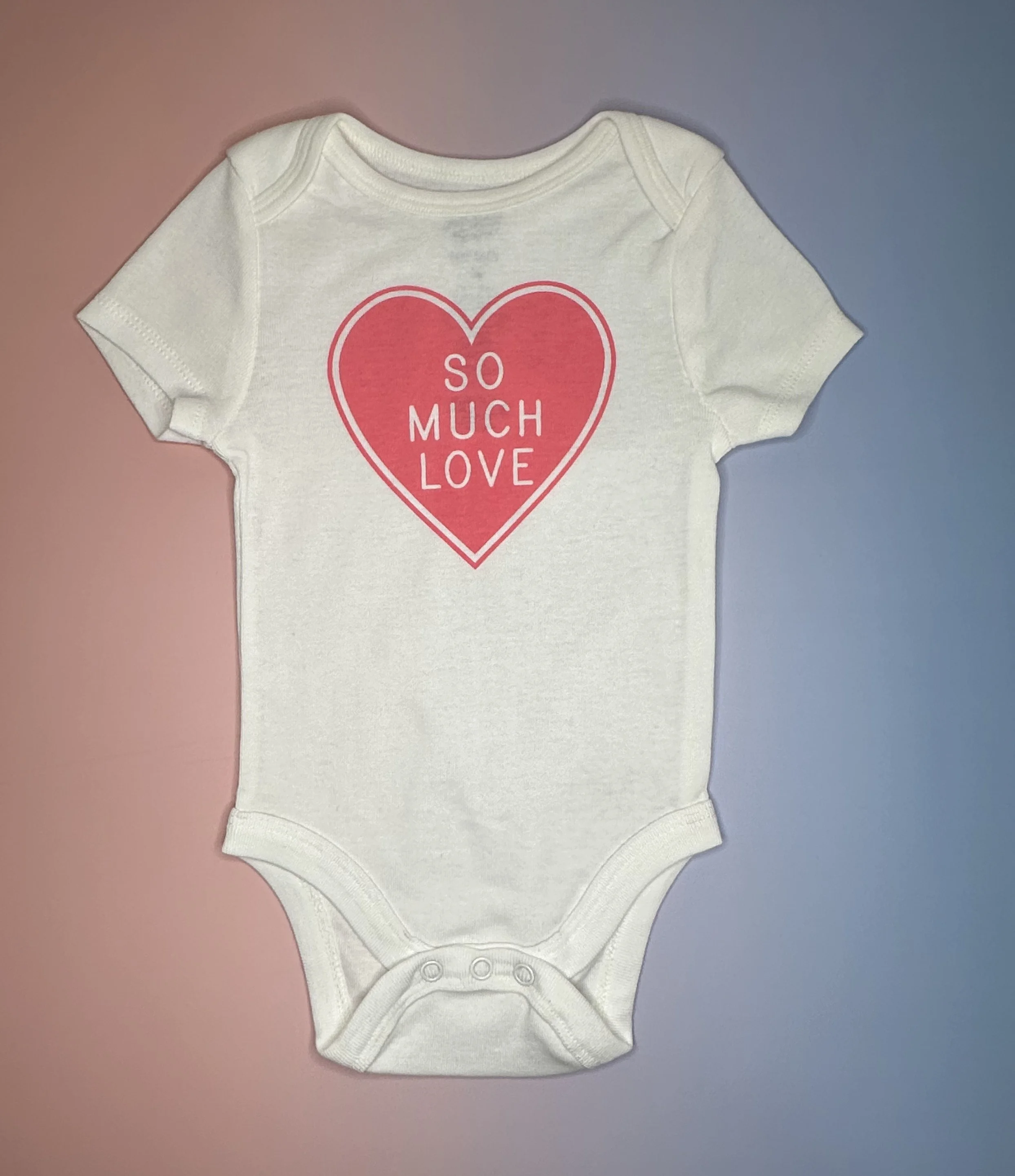 “So Much Love” Baby Bodysuit (6 mos)