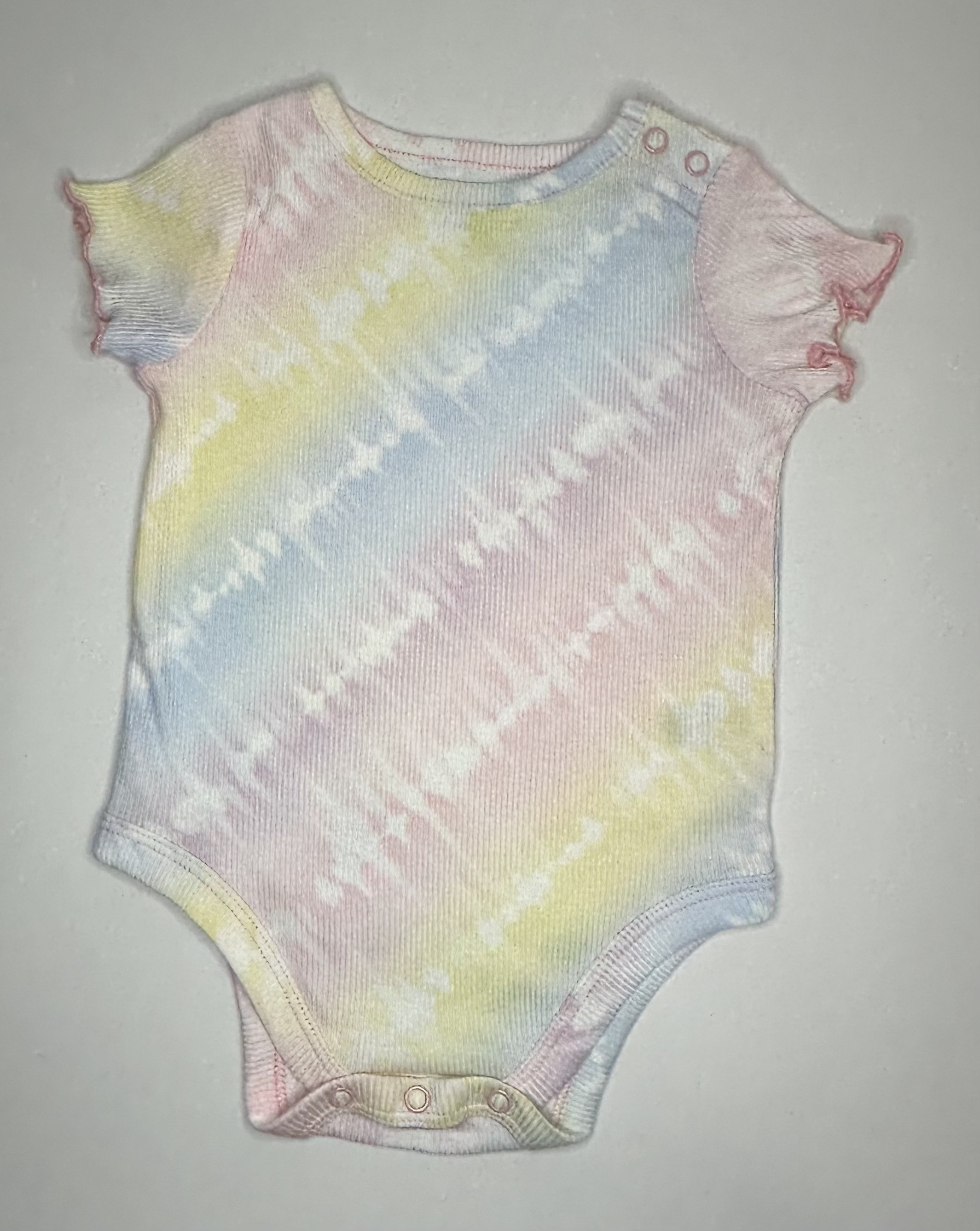 Pastel Tie-Dye Ribbed Bodysuit (6-9 mos)
