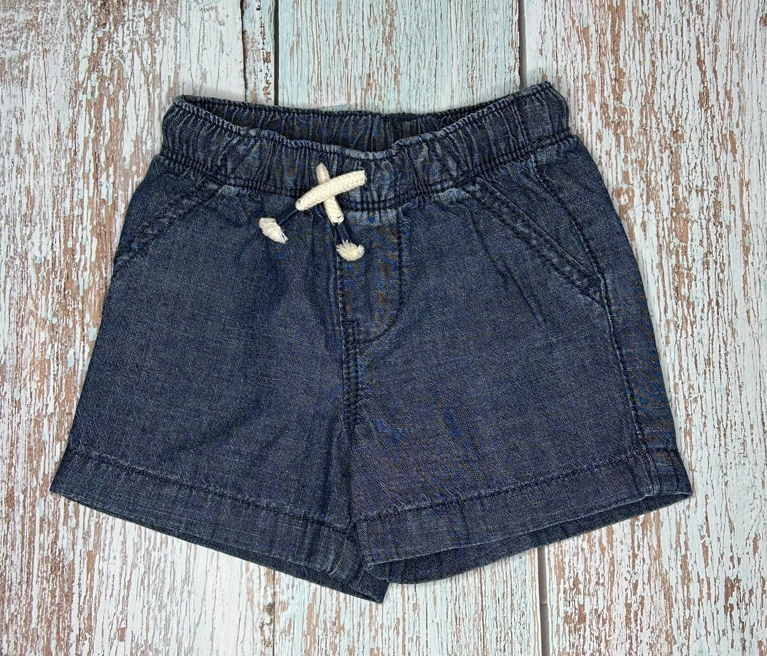 Baby Denim Pull-On Shorts (3 mos)