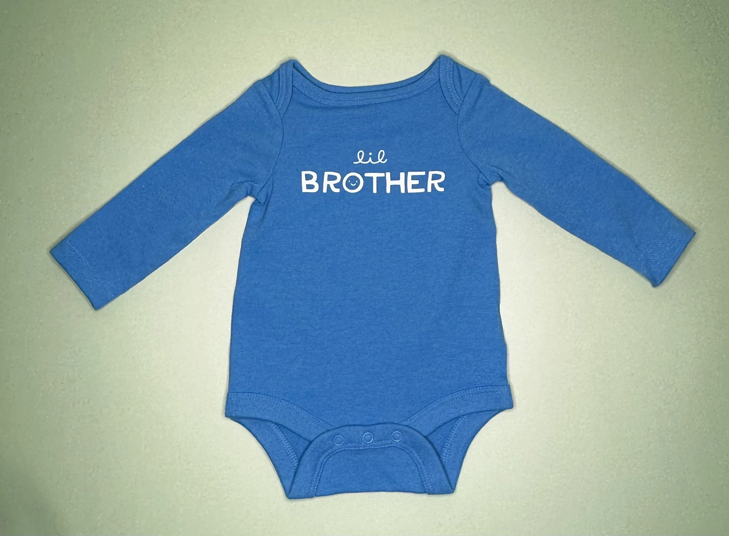 “Lil Brother” Long-Sleeve Baby Bodysuit (NB)