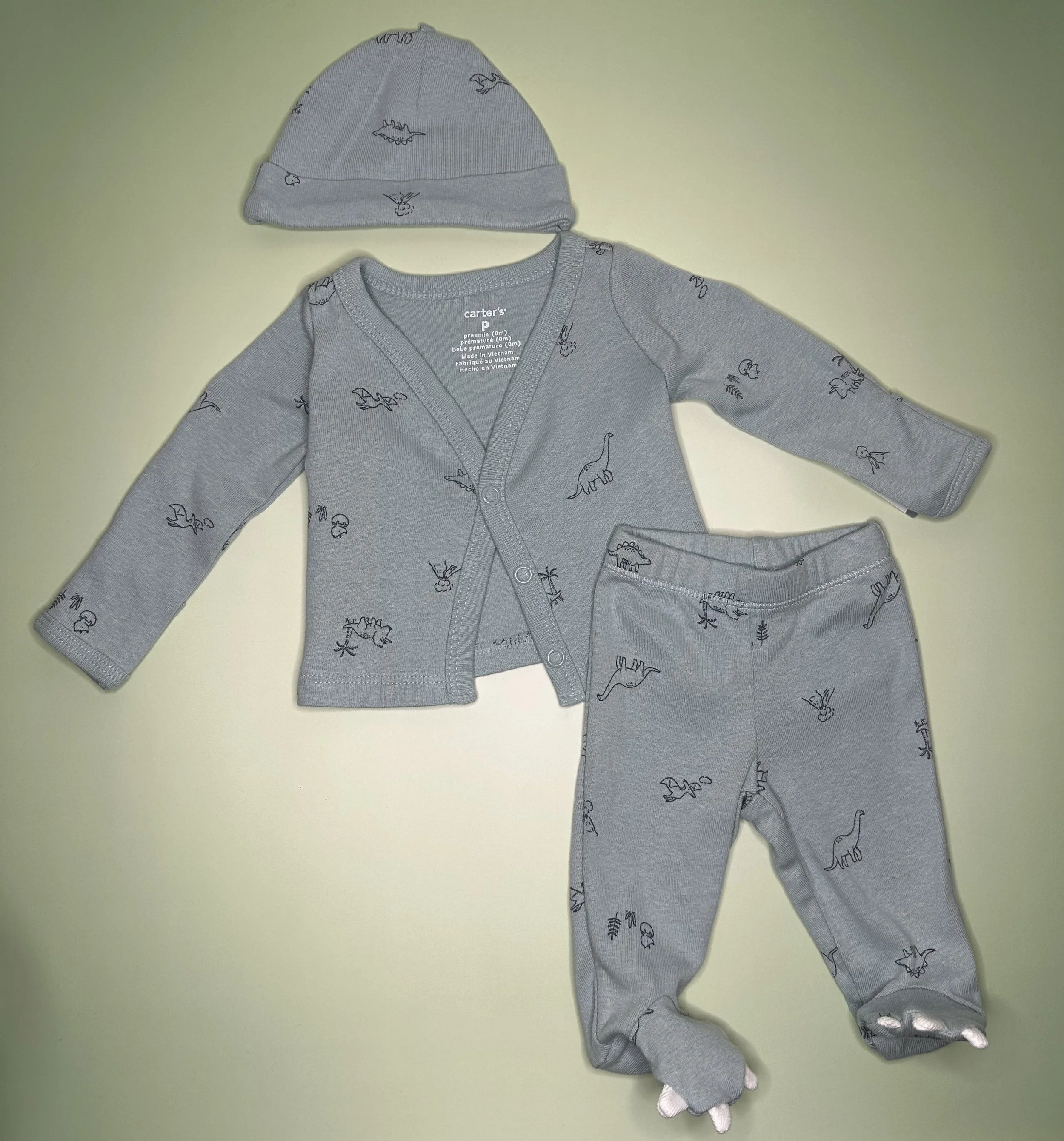 3-Piece Dinosaur Baby Outfit Set (P)
