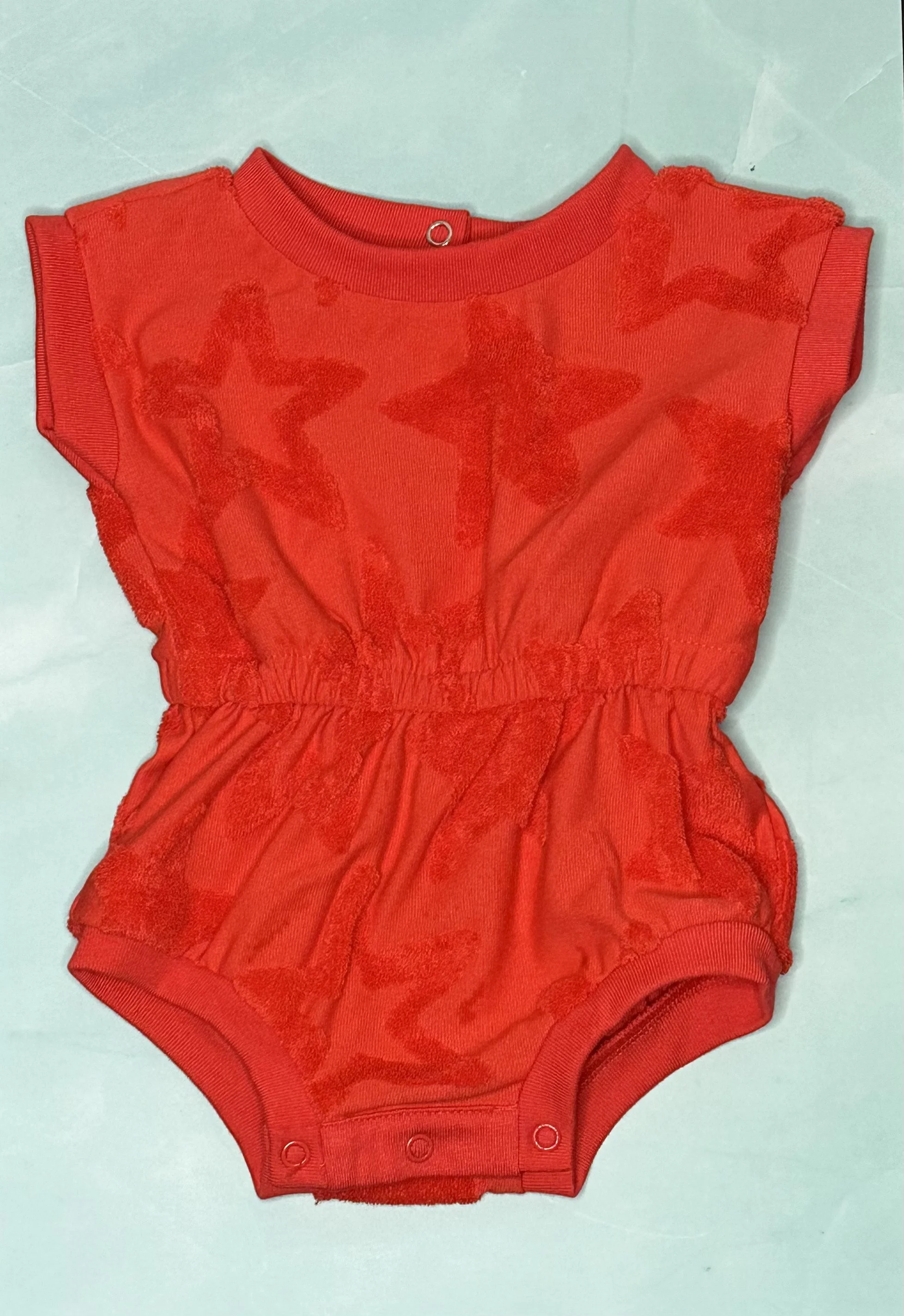 Baby Romper – Short Sleeve with Elastic Waist (NB)