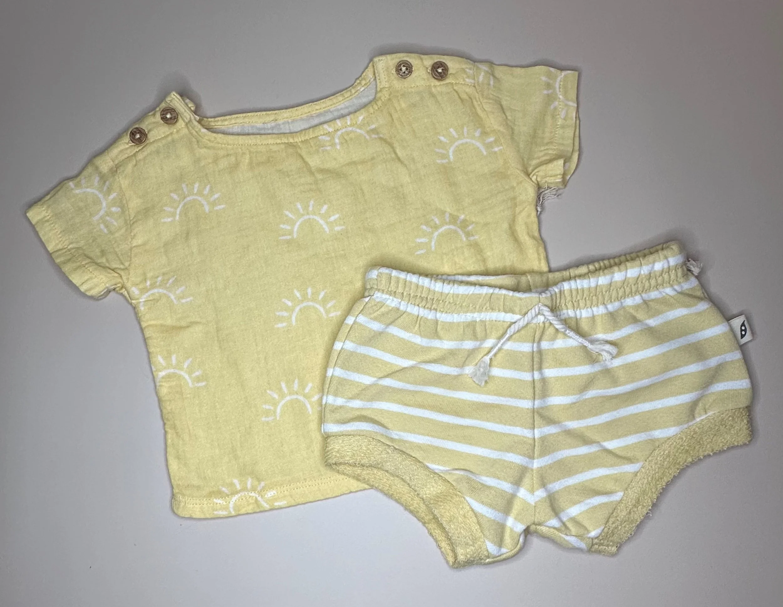 Yellow Sunshine Two-Piece Baby Set (3-6 mos)