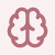 Illustration of a brain with a brainwave line in purple