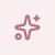 Pink gender symbol with a small star