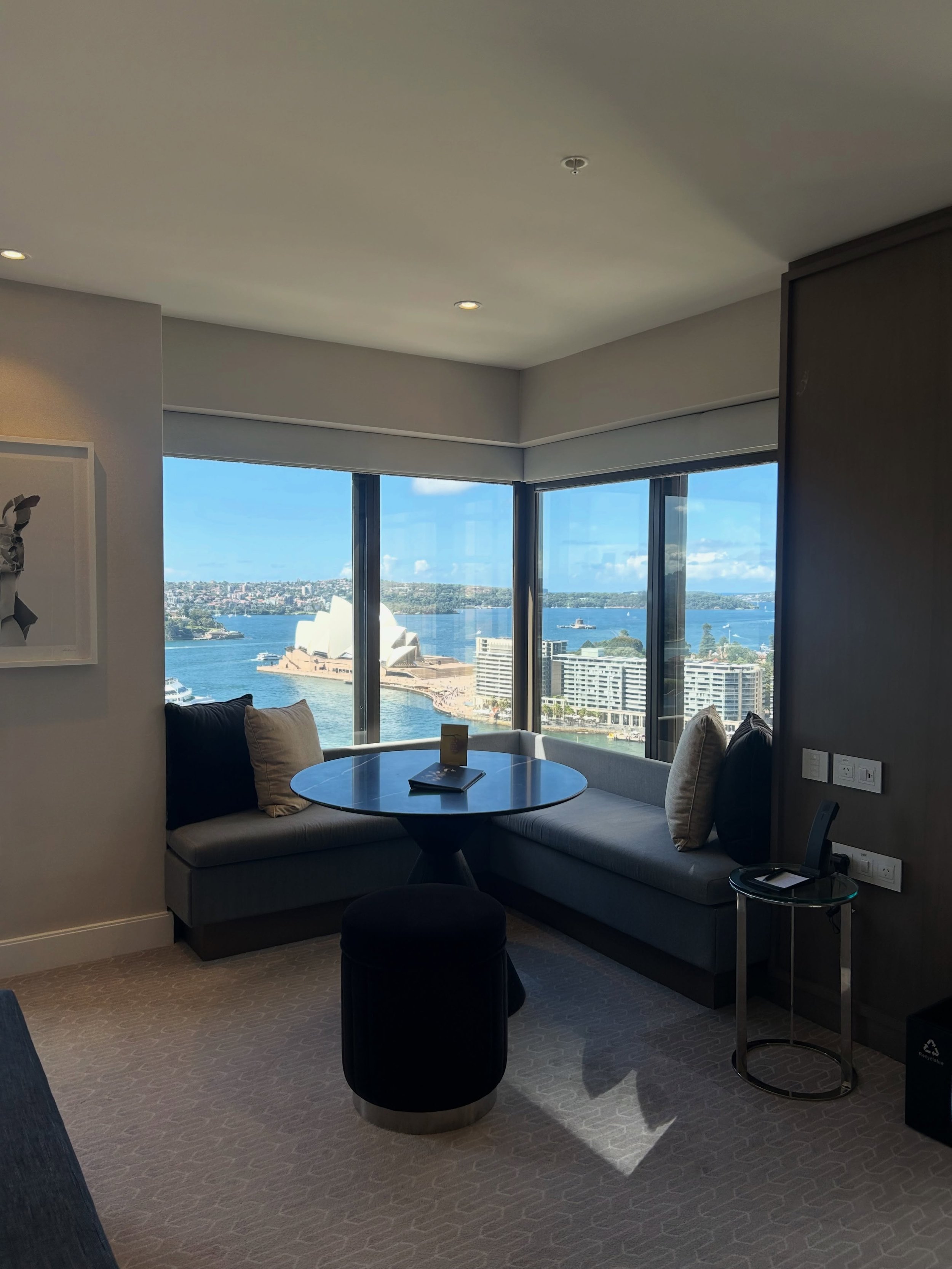 Some hotel stays completely reshape the way you experience a city.

The Sydney Harbour Studio Club Suite at Four Seasons Hotel Sydney places uninterrupted views of the Sydney Opera House and Harbour Bridge directly outside your window, transforming t