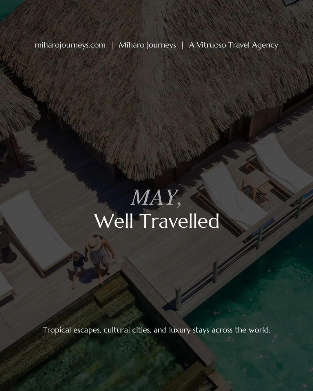 May, well travelled.

From overwater villas in Bora Bora and beachfront escapes in Maui to the shores of Mauritius and the energy of London, May was a month of extraordinary journeys.

Clients travelled for honeymoons, celebrations, family holidays, 