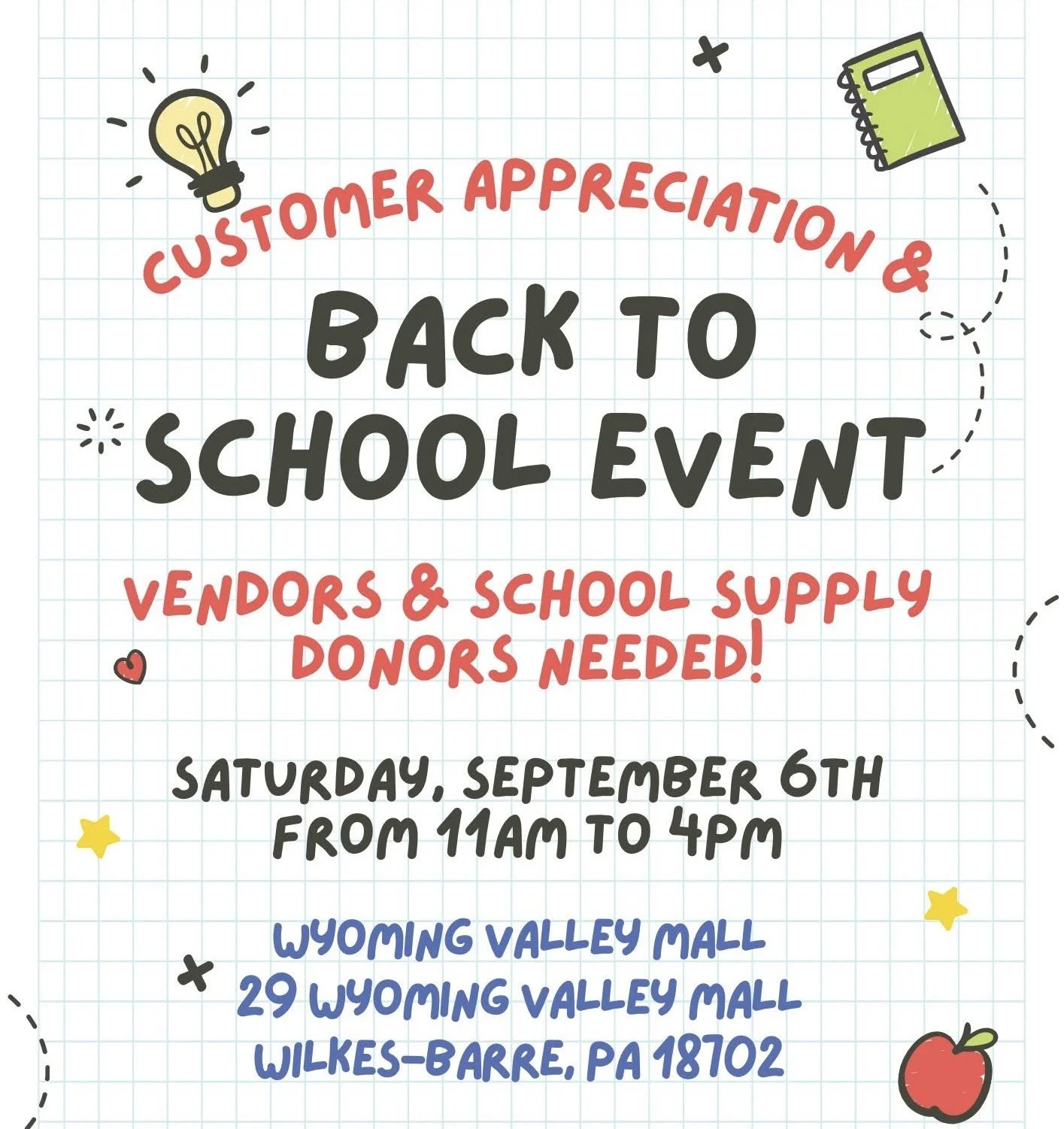 Back to School Event