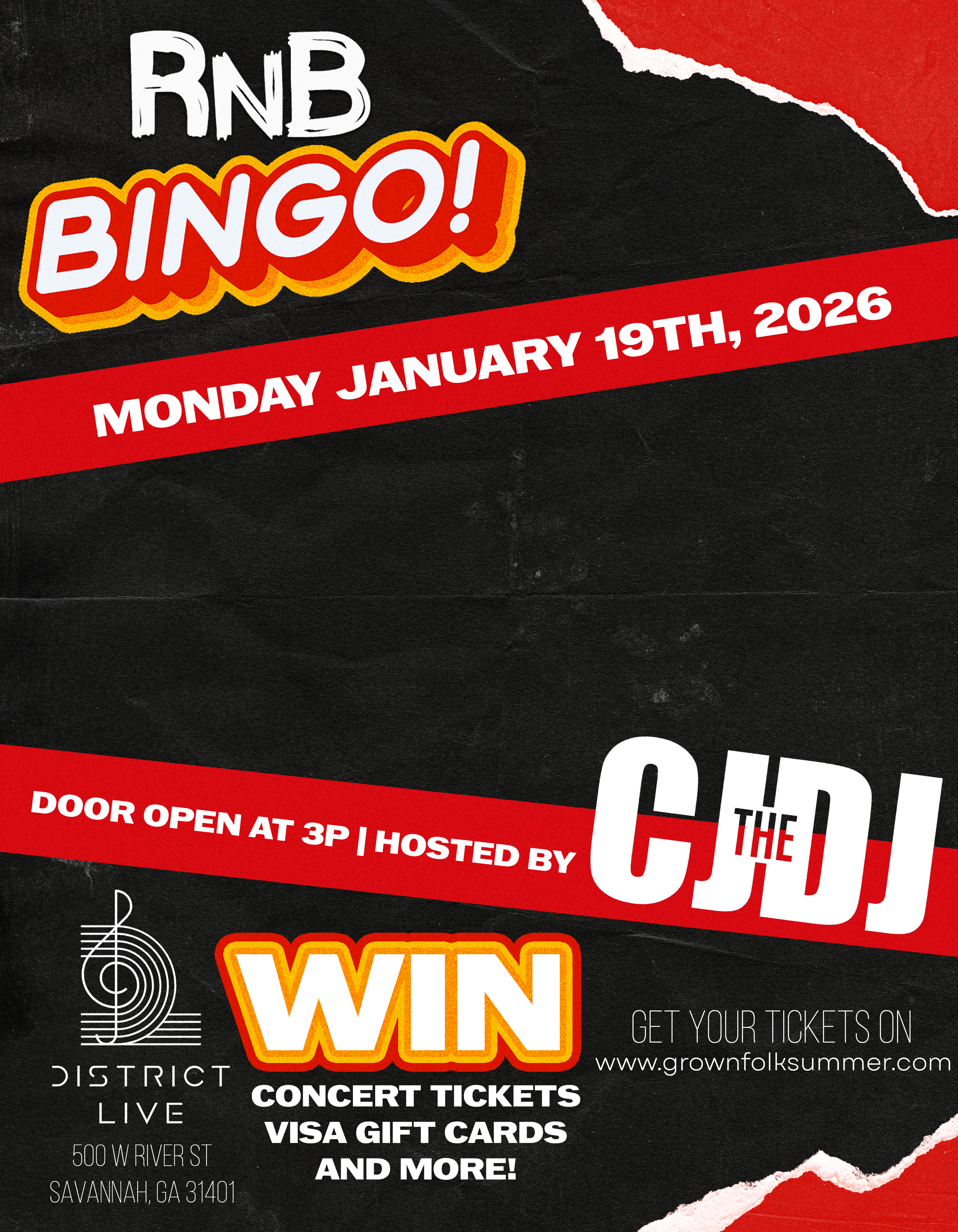 RnB Bingo MLK Weekend Edition