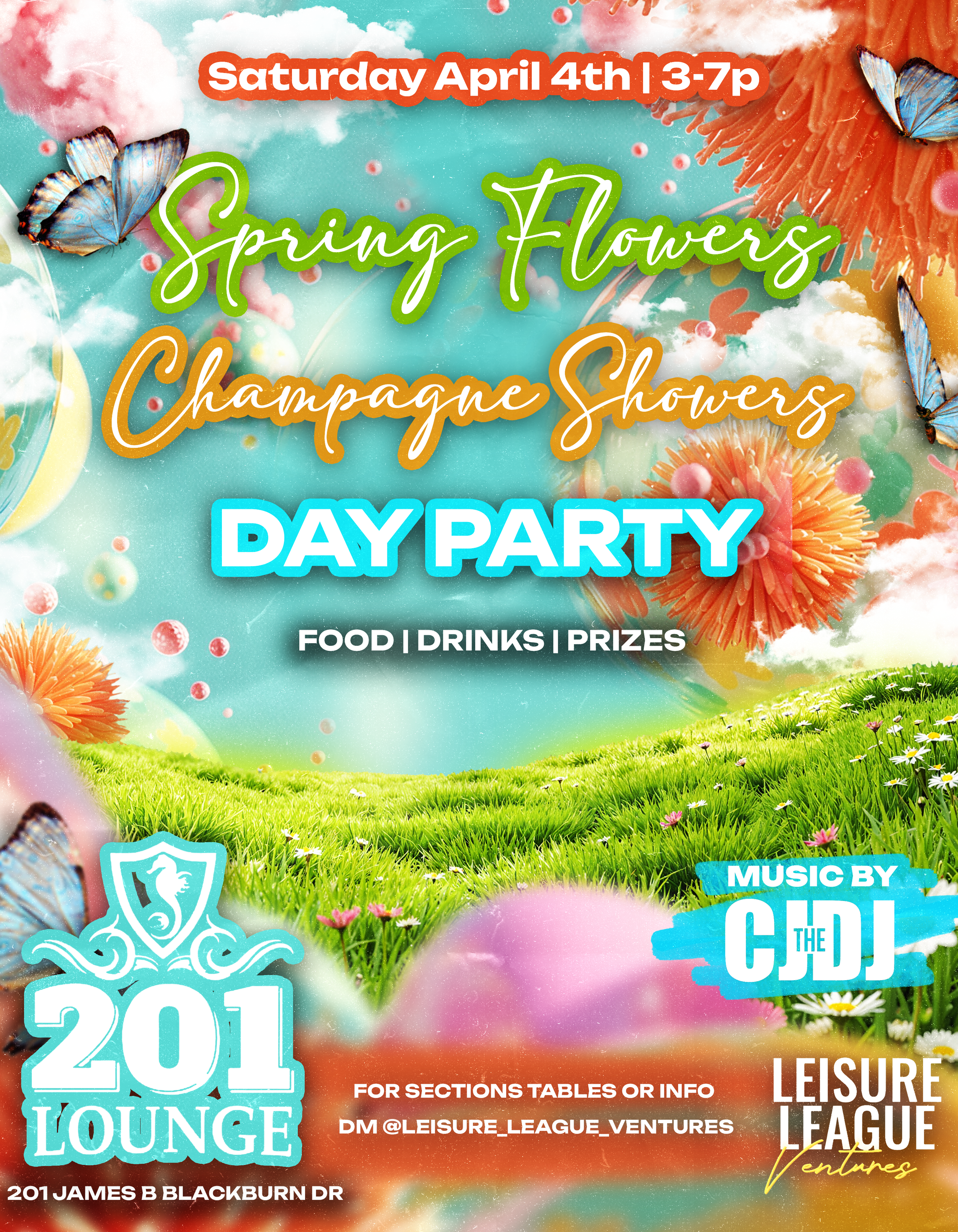 SPRING FLOWERS &amp; CHAMPAGNE SHOWERS DAY PARTY