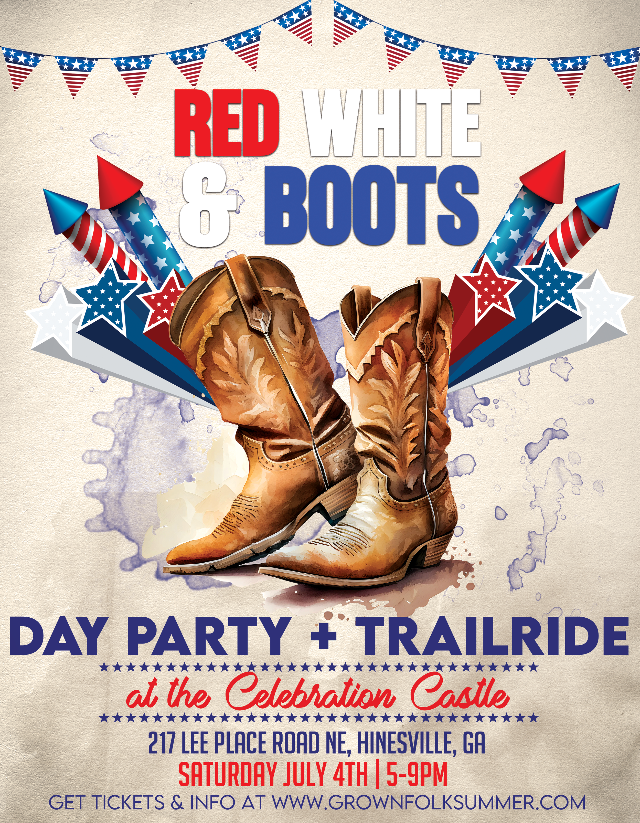 Red White & Boots Day Party + Trailride