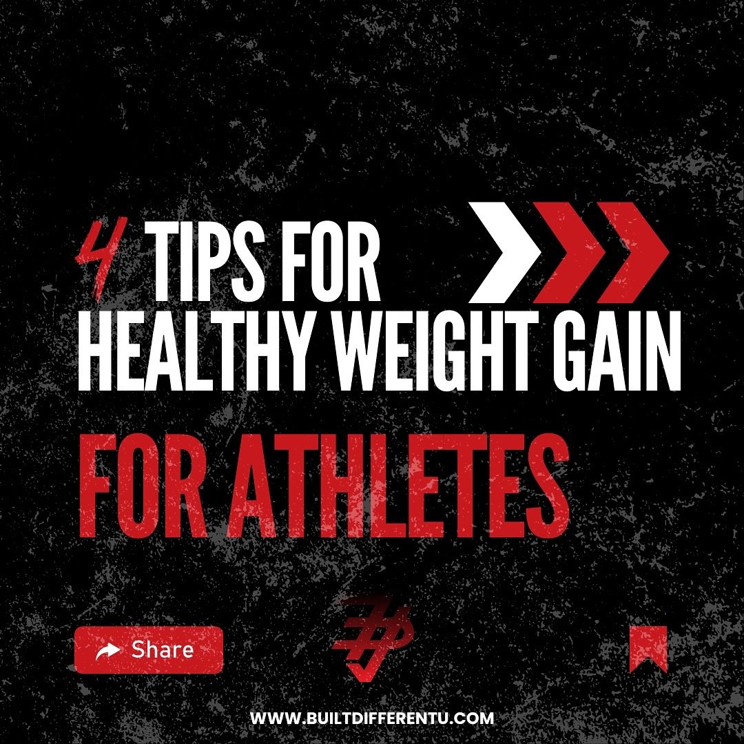 4 Tips for Healthy Weight Gain for Athletes! 🌟 

1️⃣ **𝑰𝒏𝒄𝒓𝒆𝒂𝒔𝒆𝒅 𝒑𝒐𝒓𝒕𝒊𝒐𝒏 𝒔𝒊𝒛𝒆𝒔 𝒘𝒊𝒕𝒉 𝒂 𝒃𝒂𝒍𝒂𝒏𝒄𝒆𝒅 𝒅𝒊𝒆𝒕 𝒊𝒔 𝒐𝒏𝒆 𝒐𝒇 𝒕𝒉𝒆 𝒆𝒂𝒔𝒊𝒆𝒔𝒕 𝒘𝒂𝒚𝒔 𝒇𝒐𝒓 𝒉𝒆𝒂𝒍𝒕𝒉𝒚 𝒘𝒆𝒊𝒈𝒉𝒕 𝒈𝒂𝒊𝒏.

2️⃣ **𝑴𝑶𝑺𝑻 𝒐