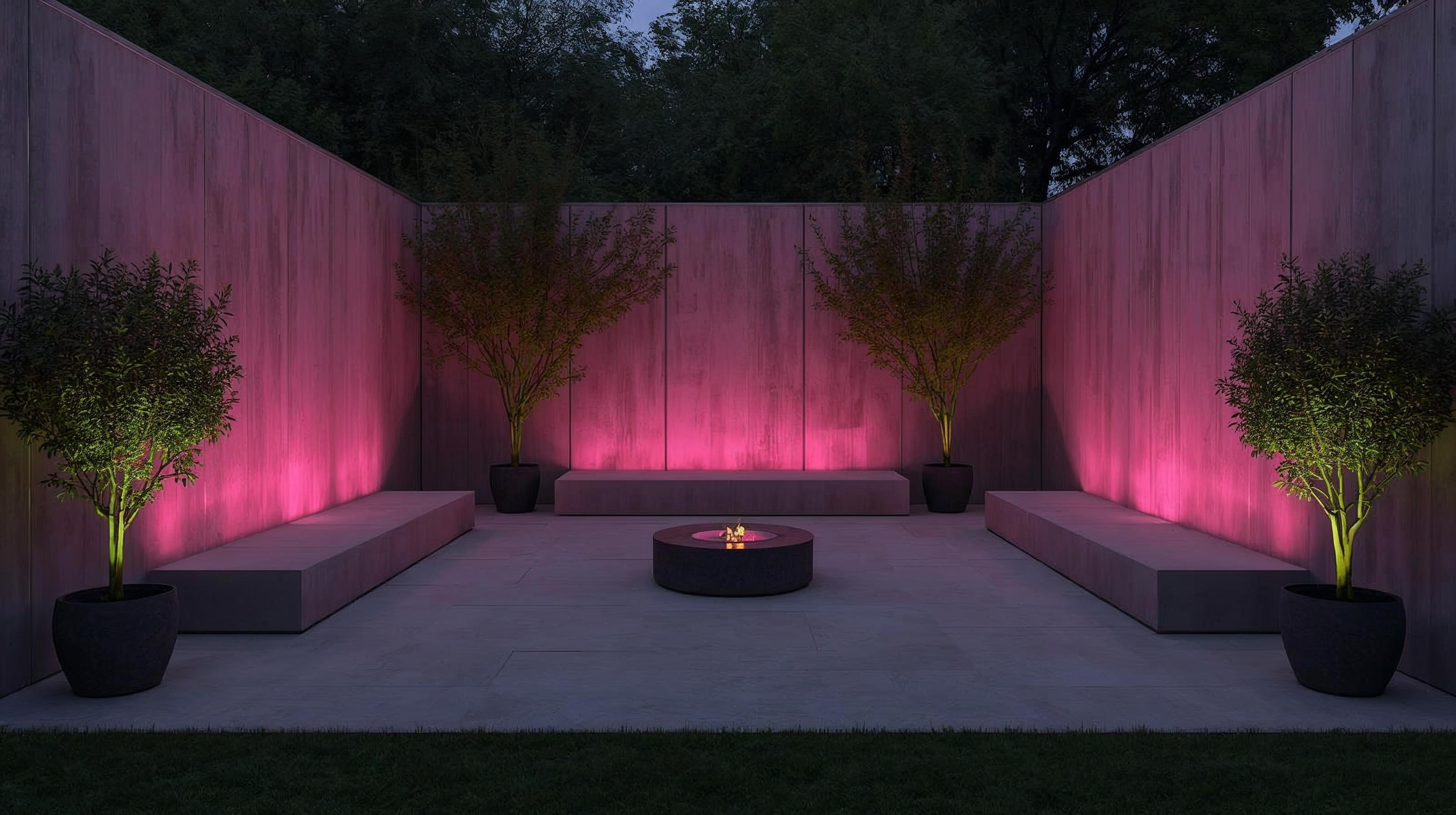 A calm, enclosed gathering space representing a supportive small-group guided journey.