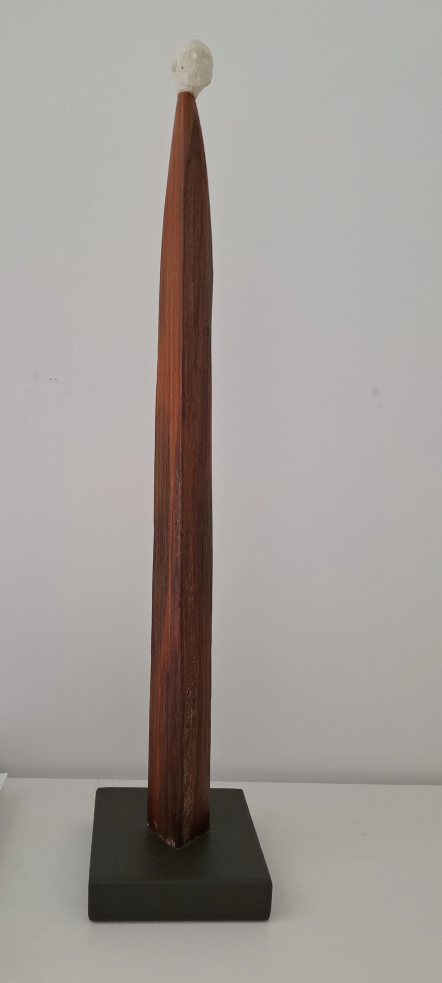 Head on a Stick 
Stone and wood, made from found materials Muriwai 
650mm high 
$180.00