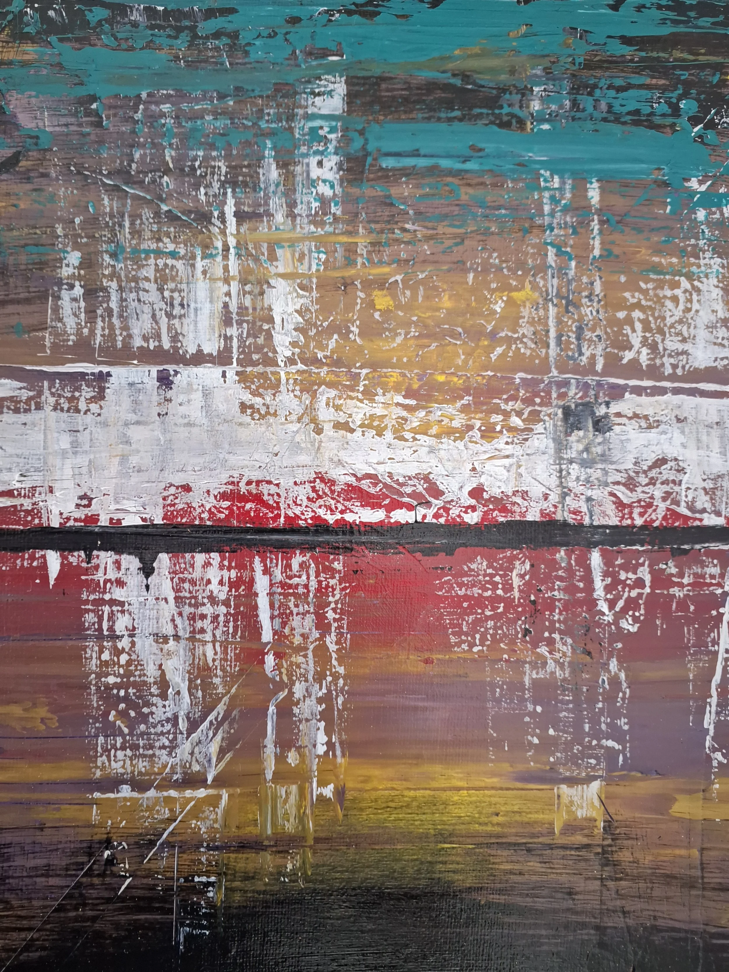 Horizon 
acrylic on canvas 255mm x 305mm unframed
$180.00