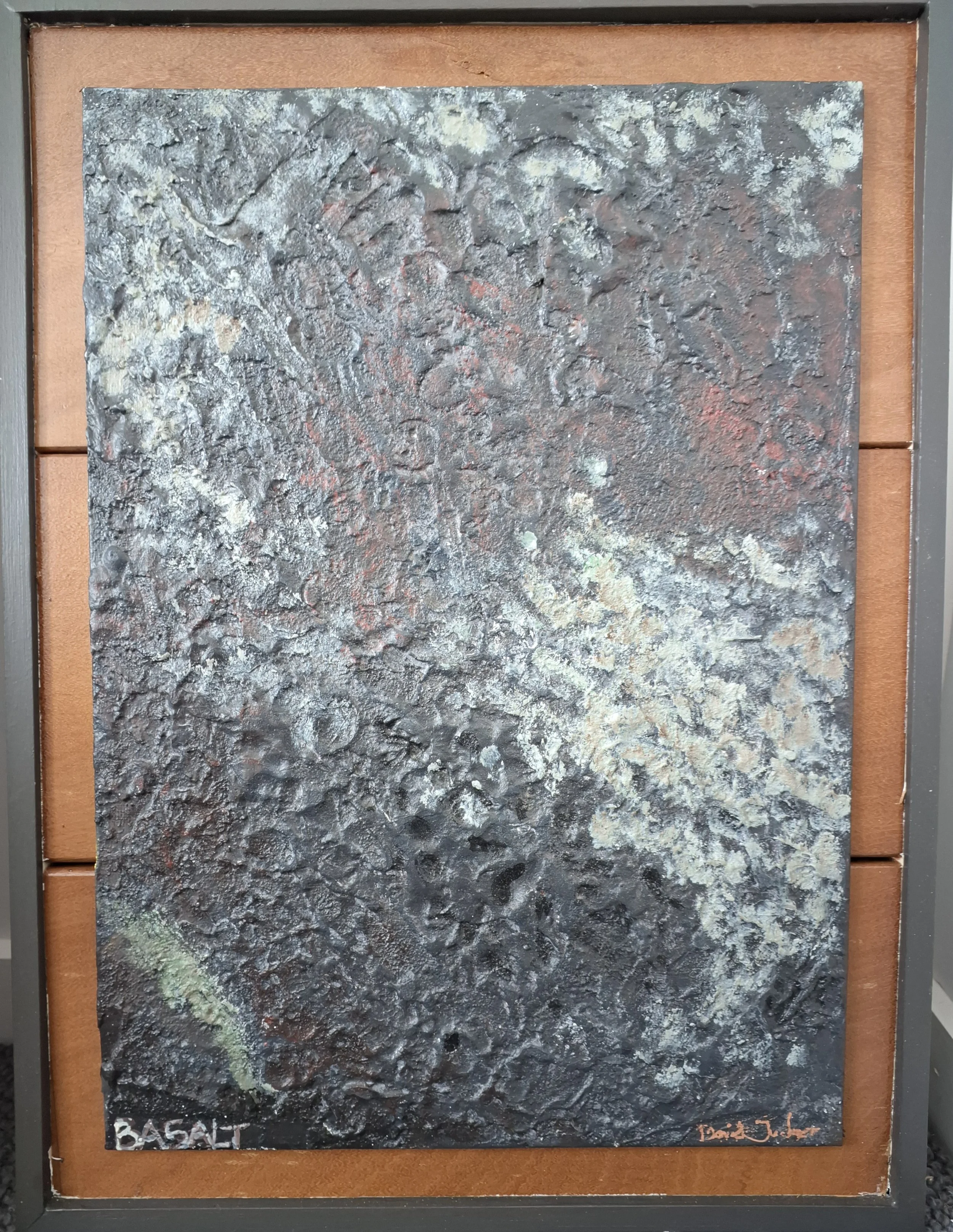 Basalt with "Frarlington"
Acrylic on canvas board on wood
sold