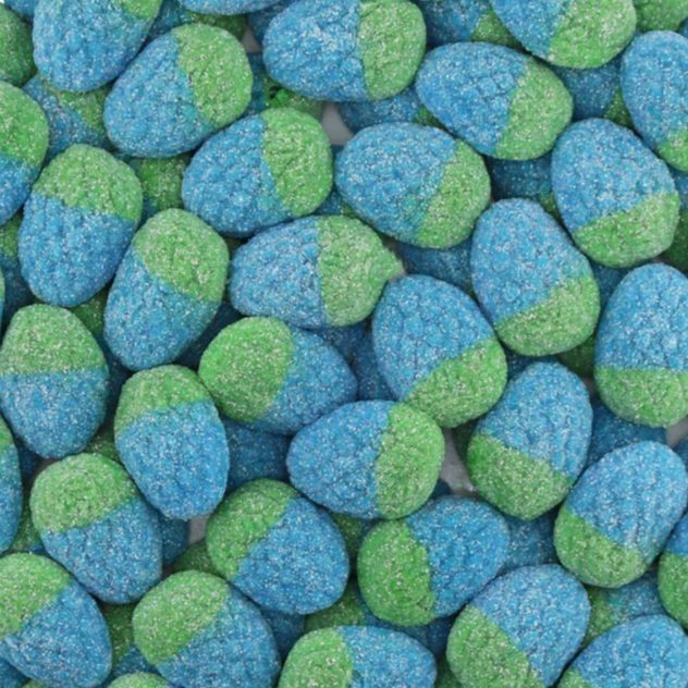 GEL FILLED BLUE RASPBERRIES