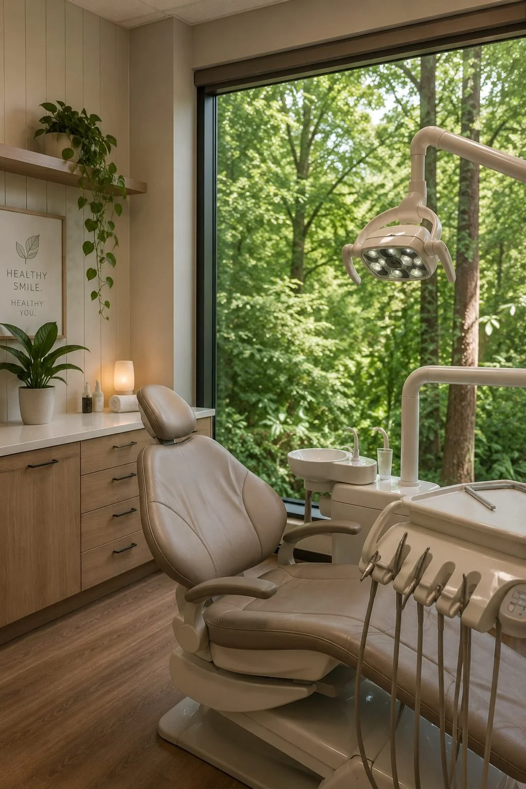 Independent dental hygiene specialist at Near Me Therapy in Langley demonstrating precise subgingival biofilm removal to reduce systemic inflammation for a patient.