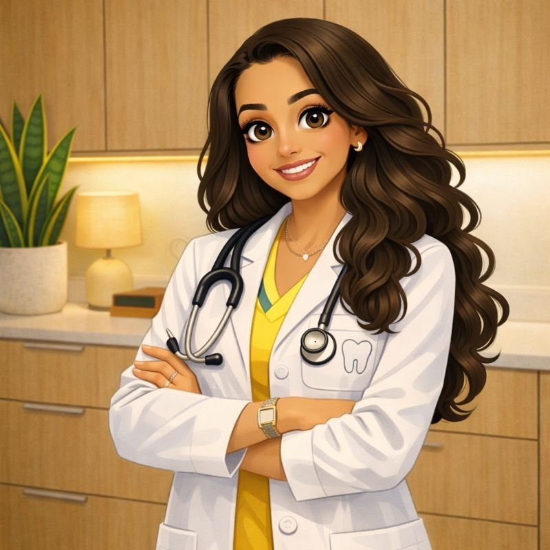 kamelia bahrini dhp langley near me therapy standing in white coat with stethoscope