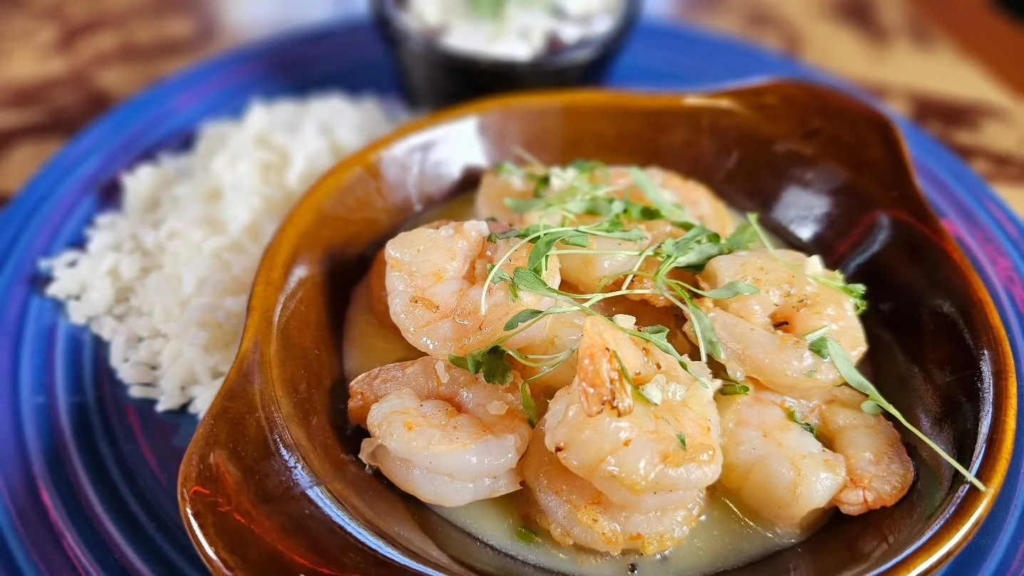 Chef @fernando.grassicueto  has some AMAZING dishes planned for this fall/winter specials!

You don't want to miss this weekend's special 🤗

Camarones al mojo de ajo-*GF-$17.95

Shrimp sauteed in garlic butter. Served with a side of white rice &ldqu