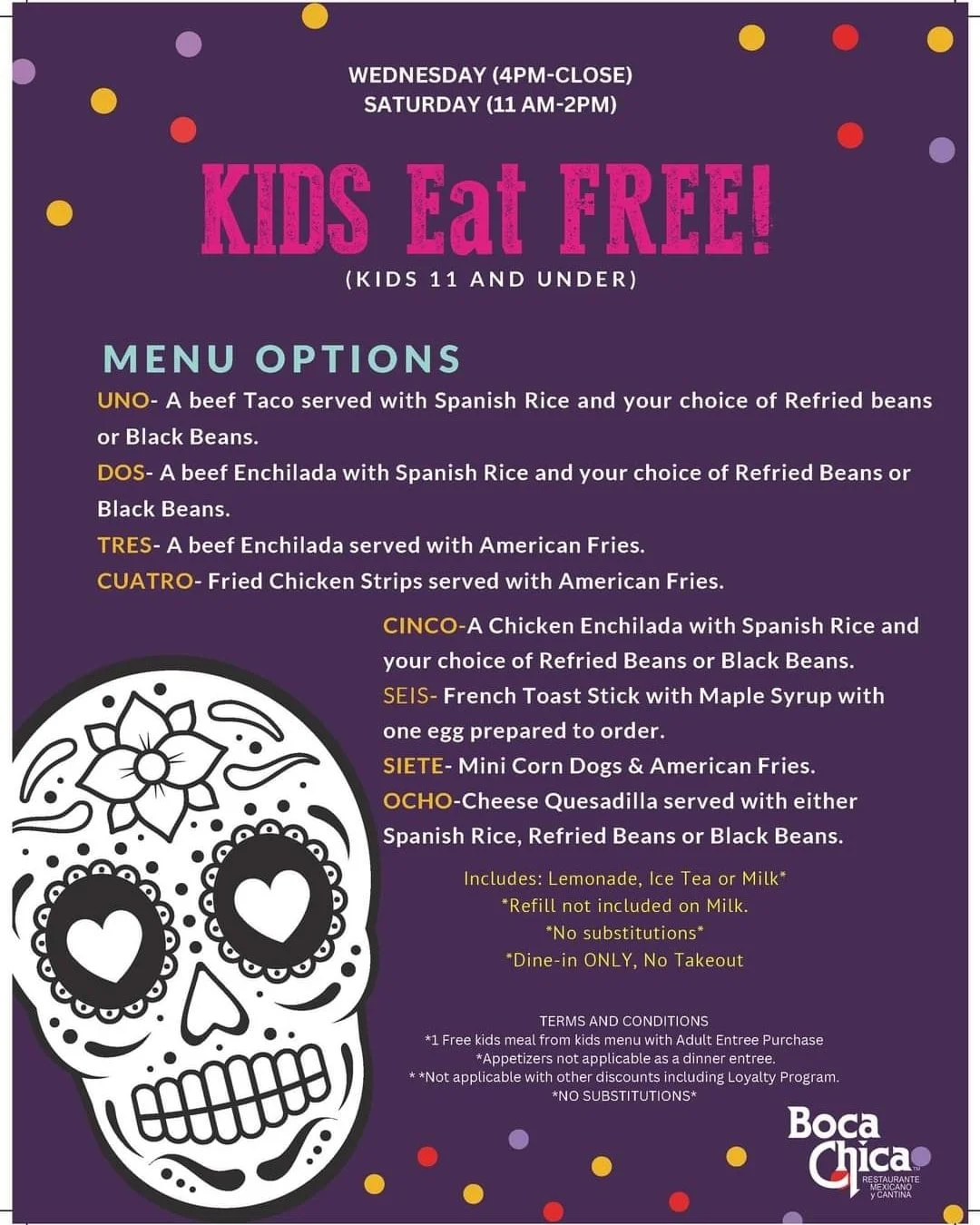 You're hungry, kids are hungry, just come to Boca.