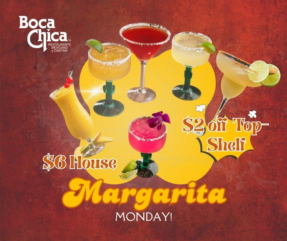 Ready to start the week off strong?!

Margarita Monday will help you do just that!

Available all day 🍹

#MargaritaMonday