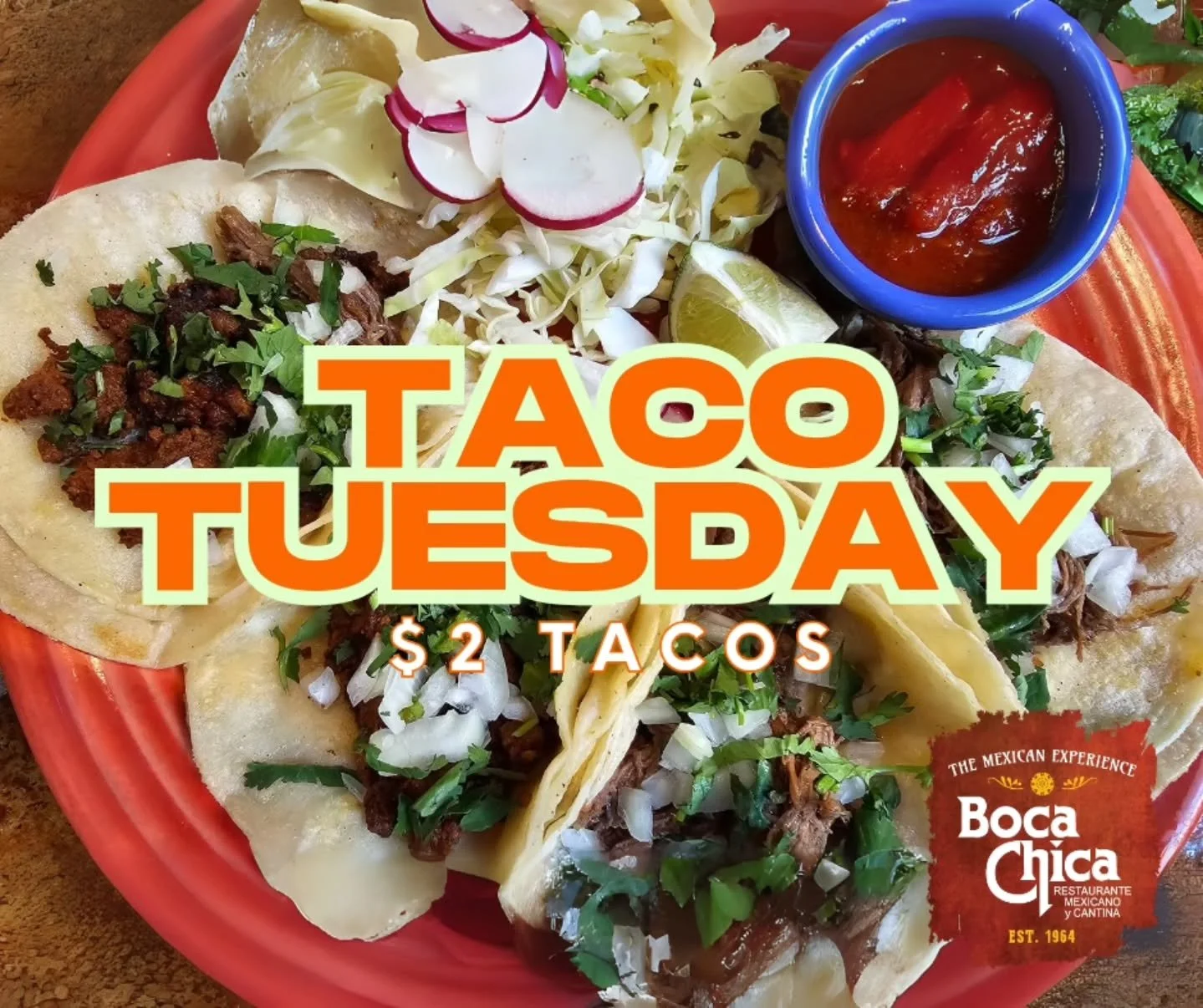 Come in and enjoy great company and enjoy the flavors!

Our staff appreciates seeing each and everyone of you that have been so supportive and understanding ❤️

$2 Tacos all day. Dine in and Takeout available. 

#tacotuesday🌮