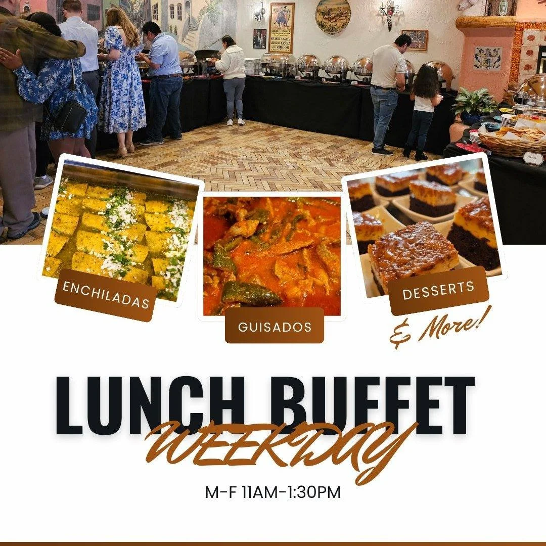 6 more weeks of winter according to the Groundhog... 

Best way to get through it is to enjoy a lunch buffet, right?!

Note: Buffet menu changes weekly. Please check our site for the update!

#buffetlovers #mexicanbuffet #MexicanFoodLovers