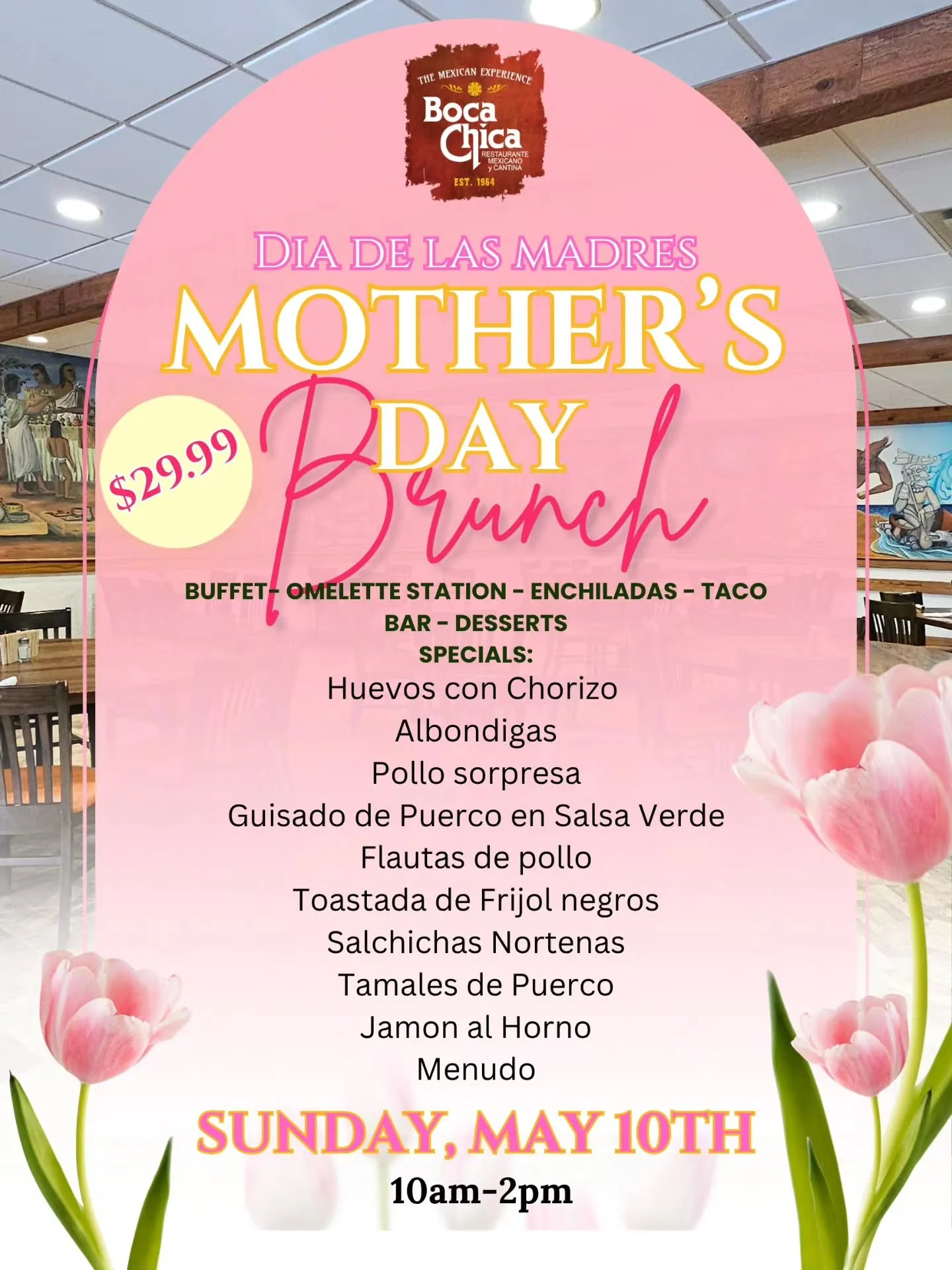 Mom deserves the best!

So bring her for a special Dia de las Madres-Mother's Day Brunch! 💐 ❤️ 

Go ahead and tag Mama to remind her how much you love her 🥰

#diadelasmadres❤️ #mothersdayspecial❤️ #mysaintpaul