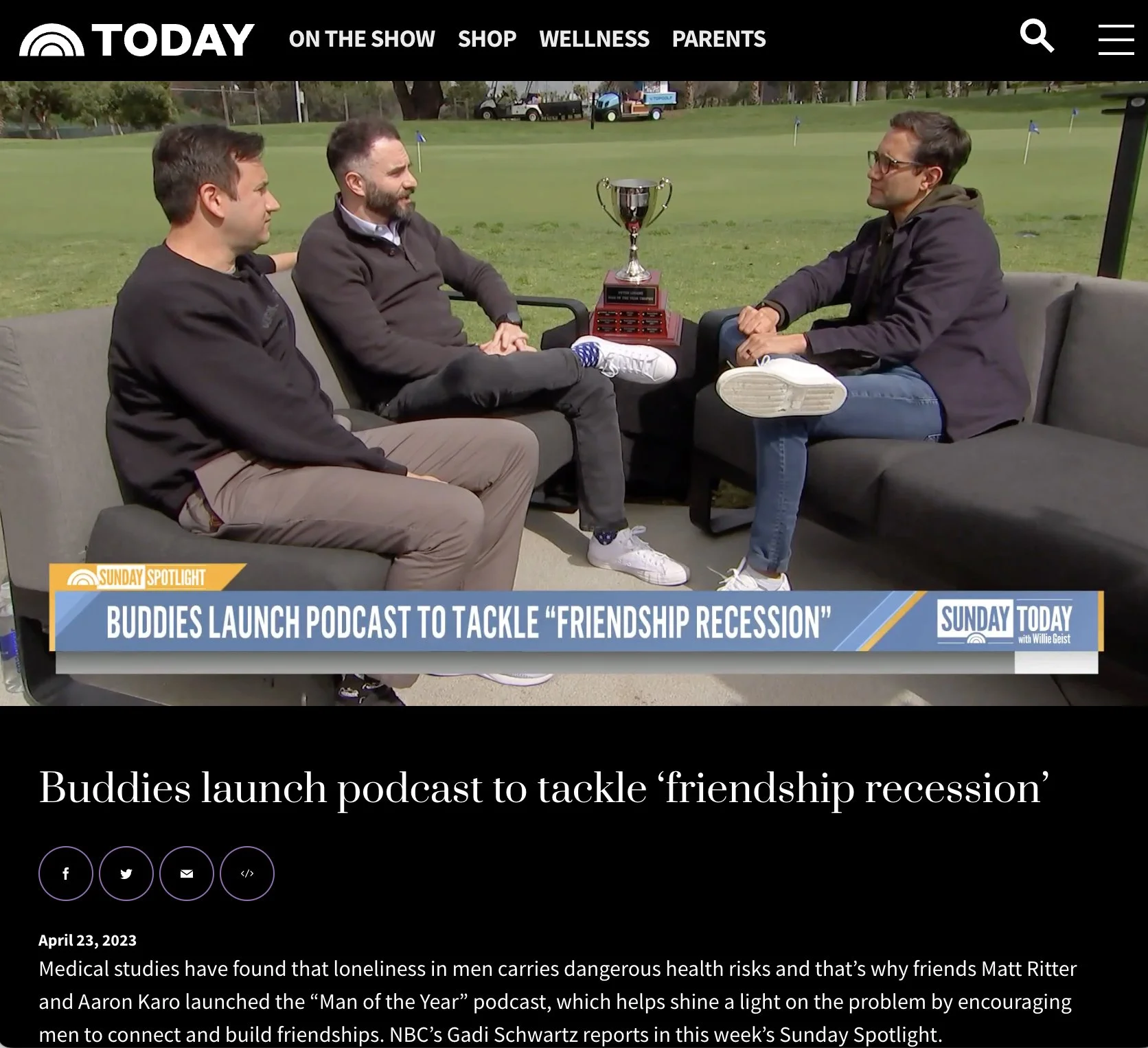 Press & Media | Matt Ritter — The Friendship Guy — The Friendship Guy