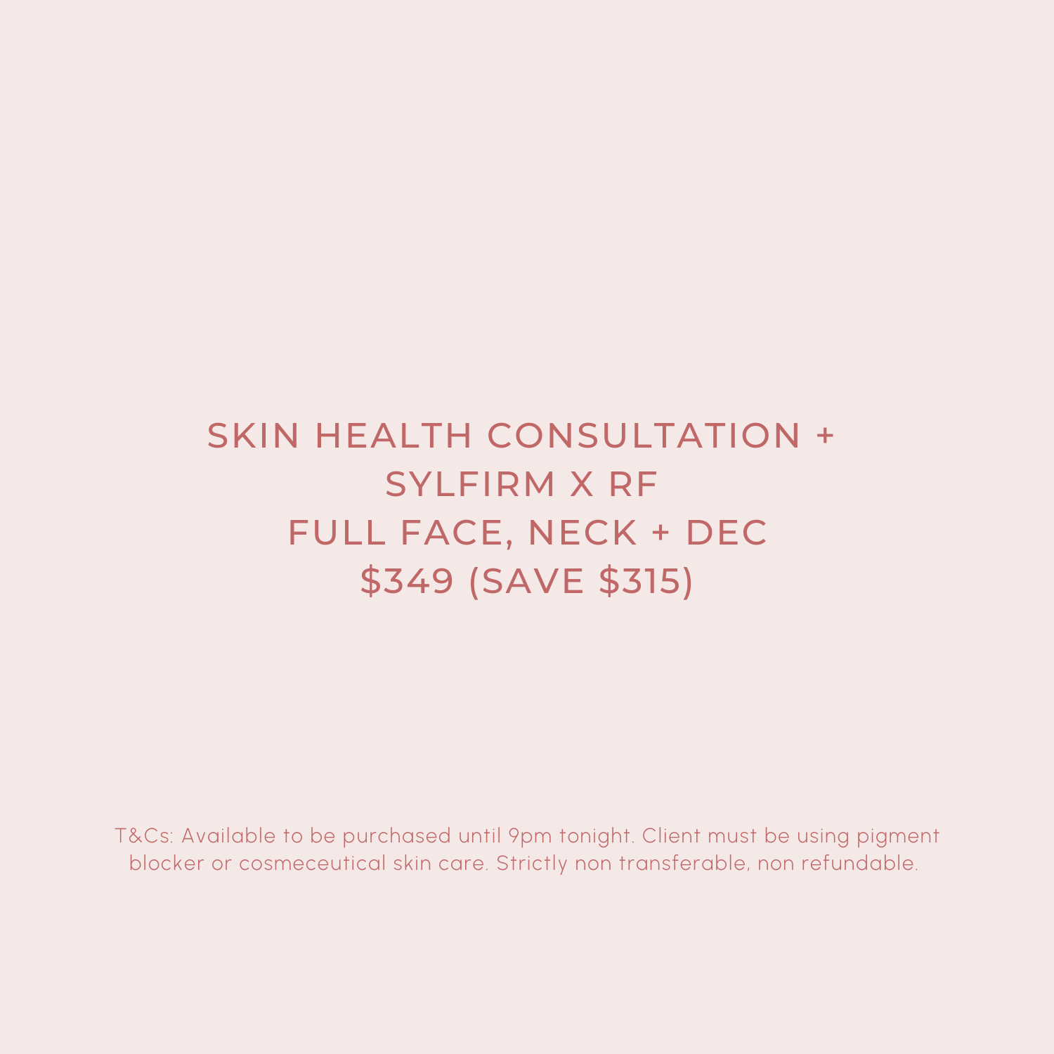 Sylfirm X™ Resurfacing Treatment Offer