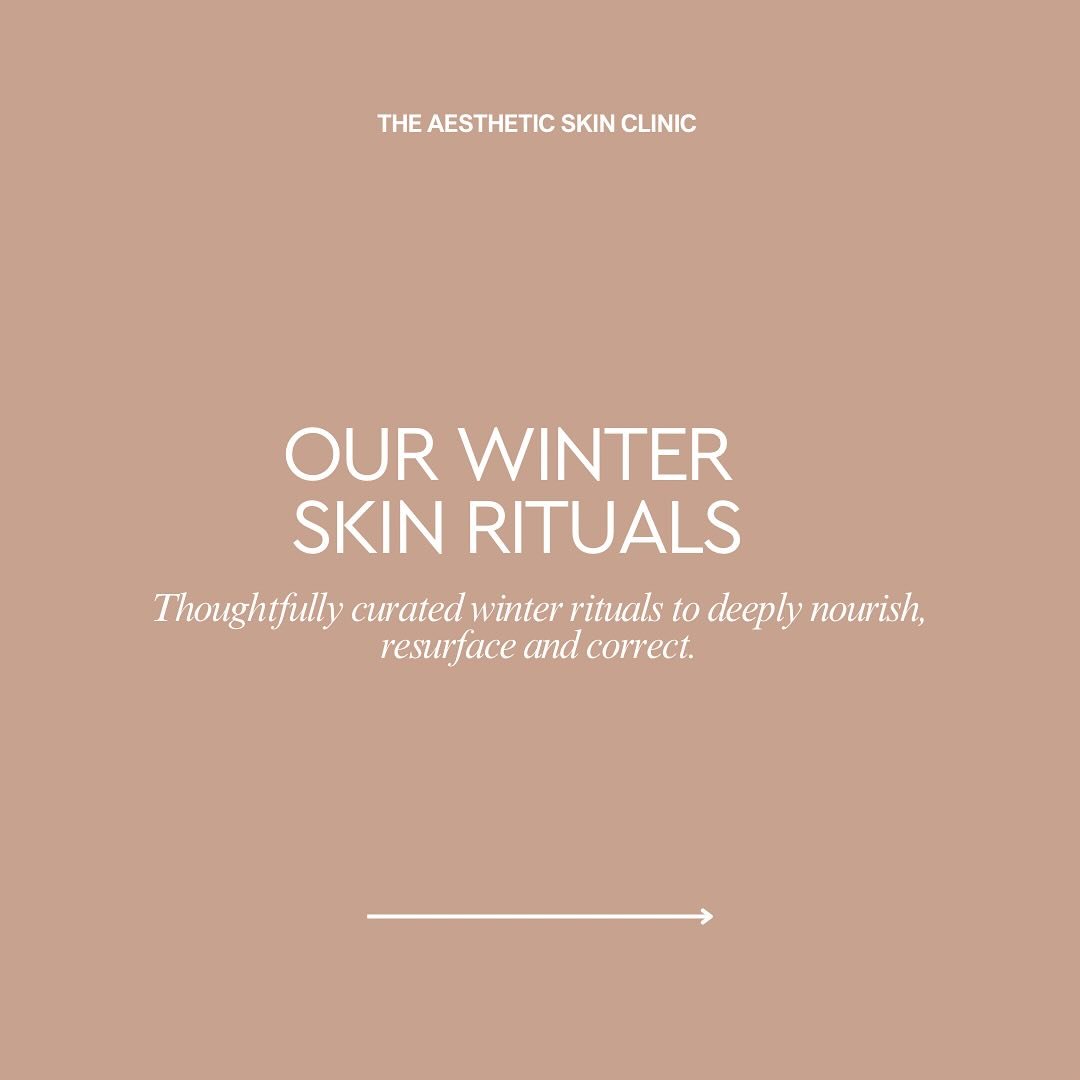 Our Winter Skin Ritual Promotions 🤍✨ 

Thoughtfully curated winter rituals to deeply nourish, resurface and correct. 

Now Live: Book now under &ldquo;exclusive treatment promotions. Available until 31st of August 25. 

#SkinHealth #MedicalAesthetic