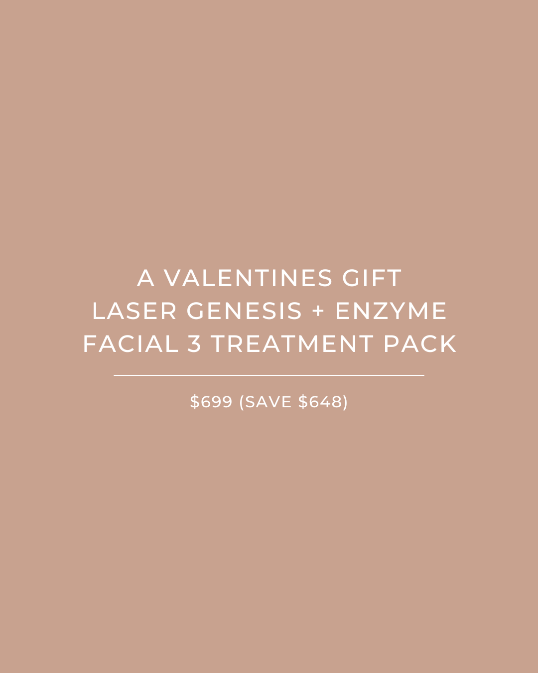 Valentines Laser Genesis + Enzyme 3x Treatment Pack