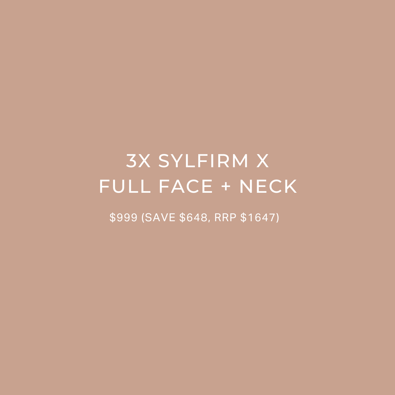 Sylfirm X™ Pre-Launch Series: 3 Treatments