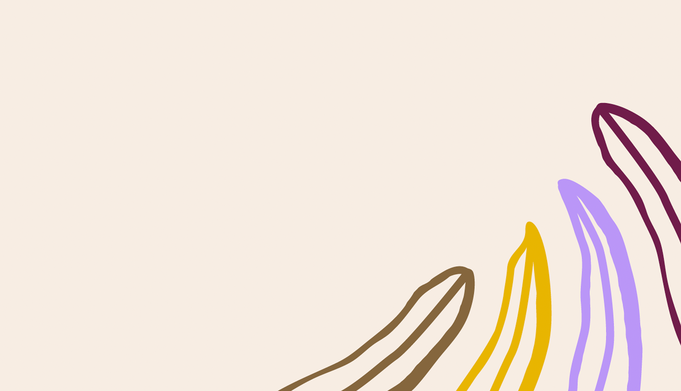 Colorful abstract lines on a beige background.