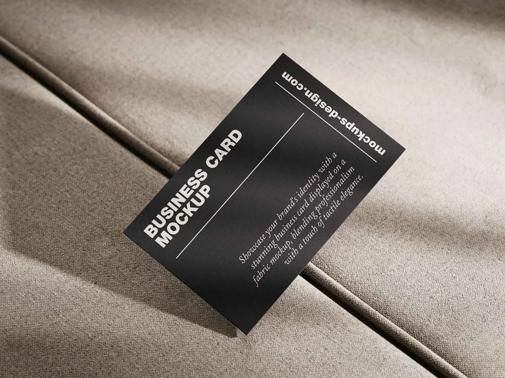 Elegant sustainable Business cards.