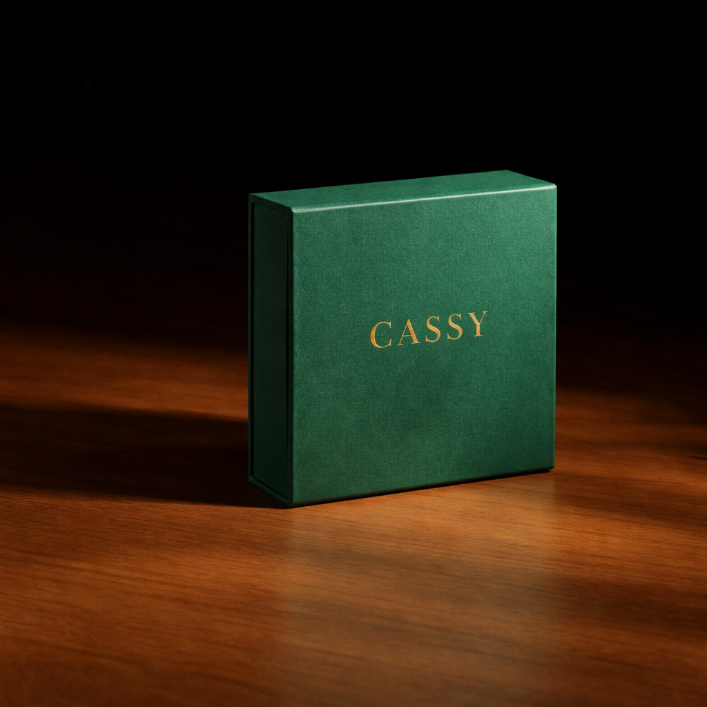 Custom Rigid Box Packaging  with Gold Foil Logo