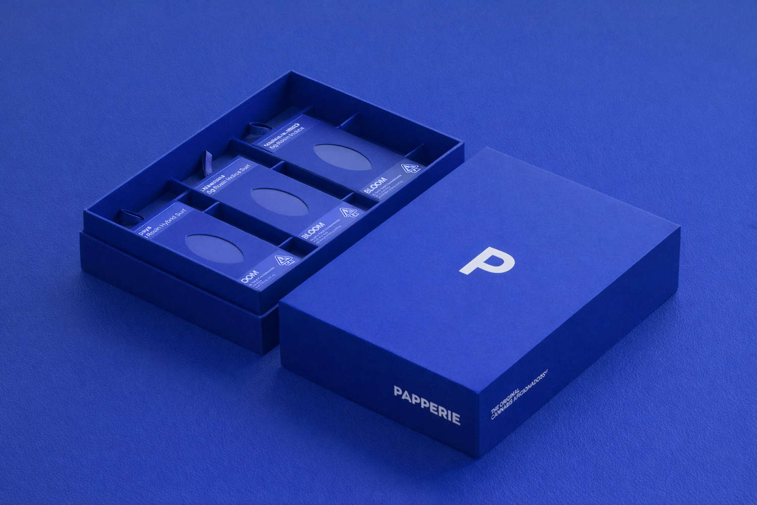 Custom rigid packaging with a considered presentation