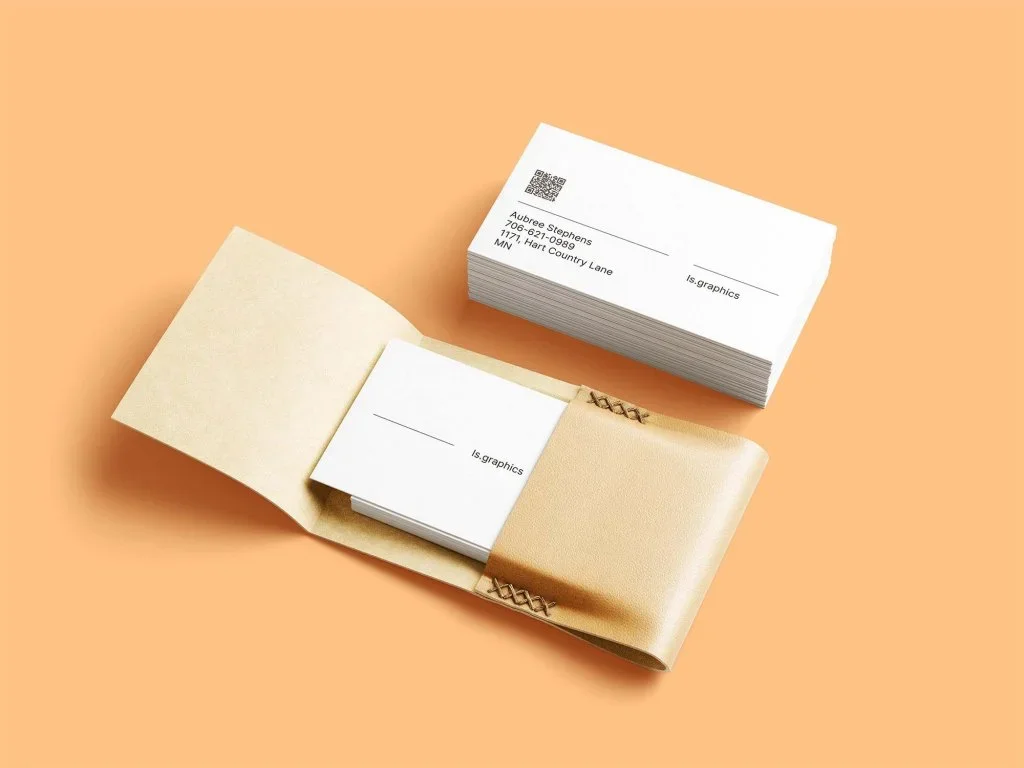 Elegant sustainable Business cards.