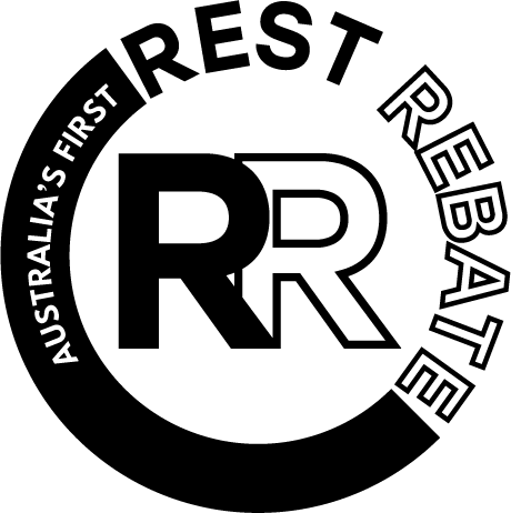 Logo displaying the words Australia's First Rest Rebate.