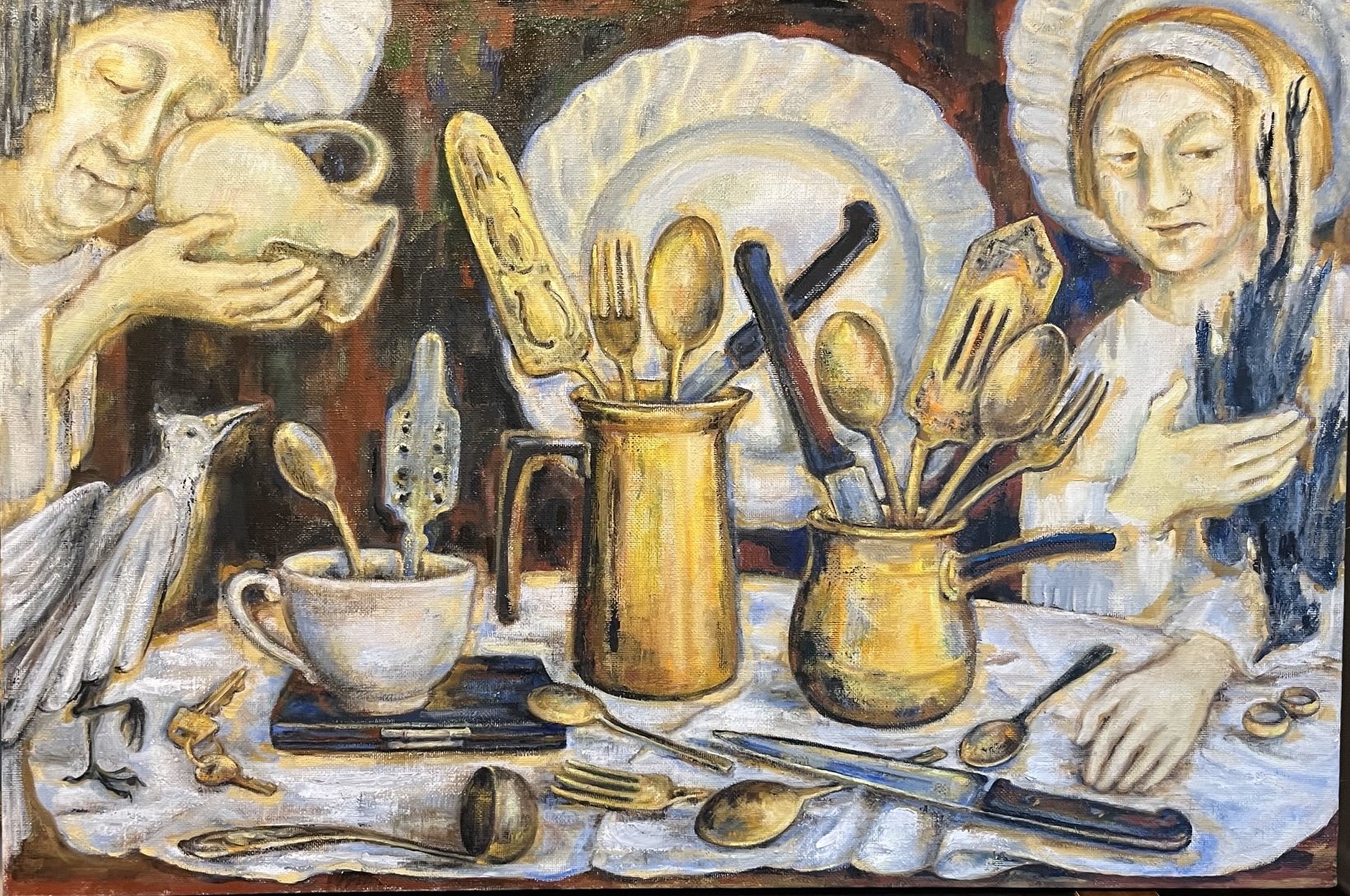 Vanitas; oil on canvas; 36x24"