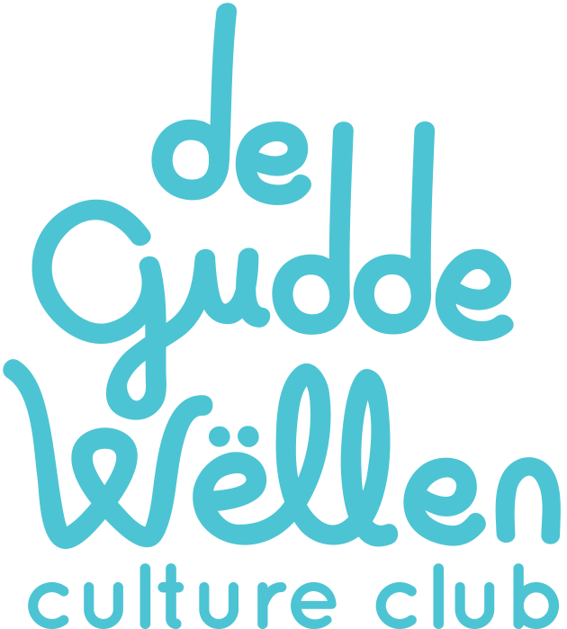 The logo for 'dell gudde wenden culture club' written in playful blue font.