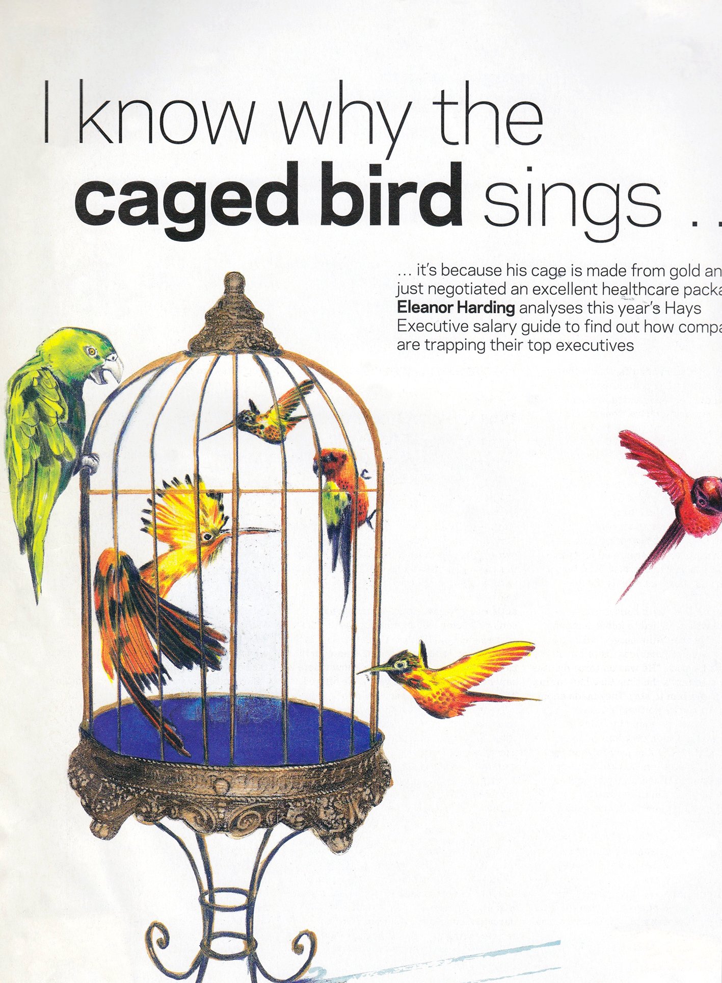 for Building Magazine
Illustration 'I know why the caged bird sings...'