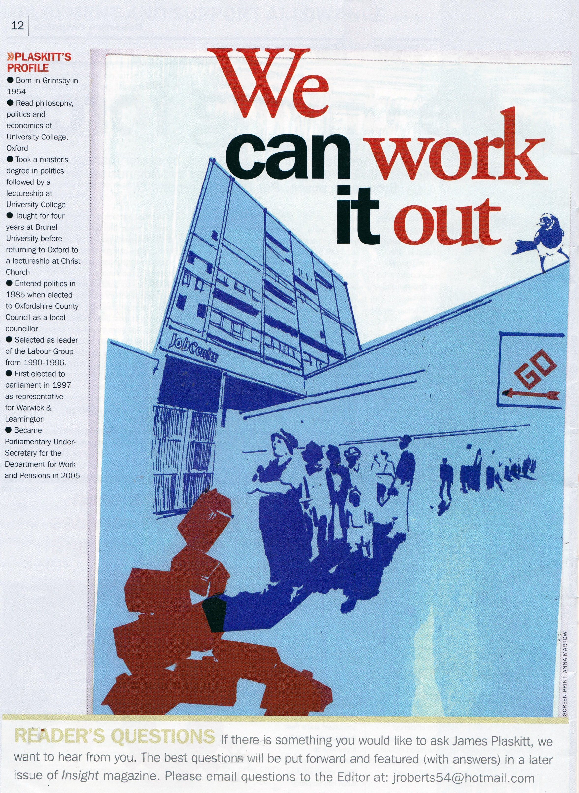for Aspects Magazine
Illustration 'we can work it out'